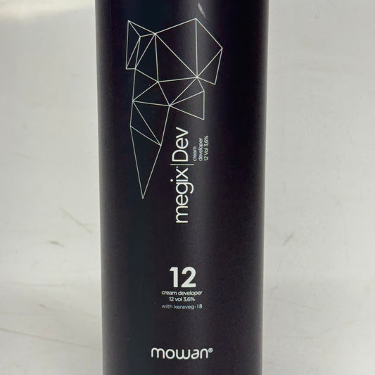 MOWAN MEGIX DEV Cream Developer 12Vol 3.6% with Keraveg-18 33.6 fl oz.