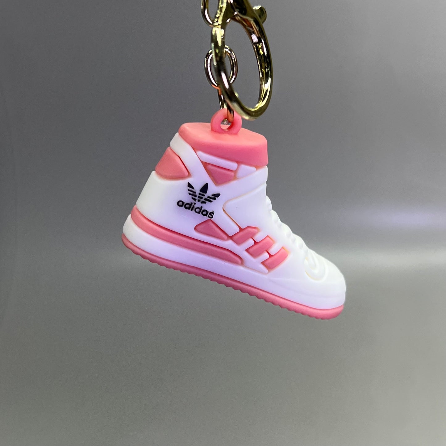 ADIDAS (12 PACK) Assorted Hightop Sneakers Shoe Keychains w/ Wrist Band 7"