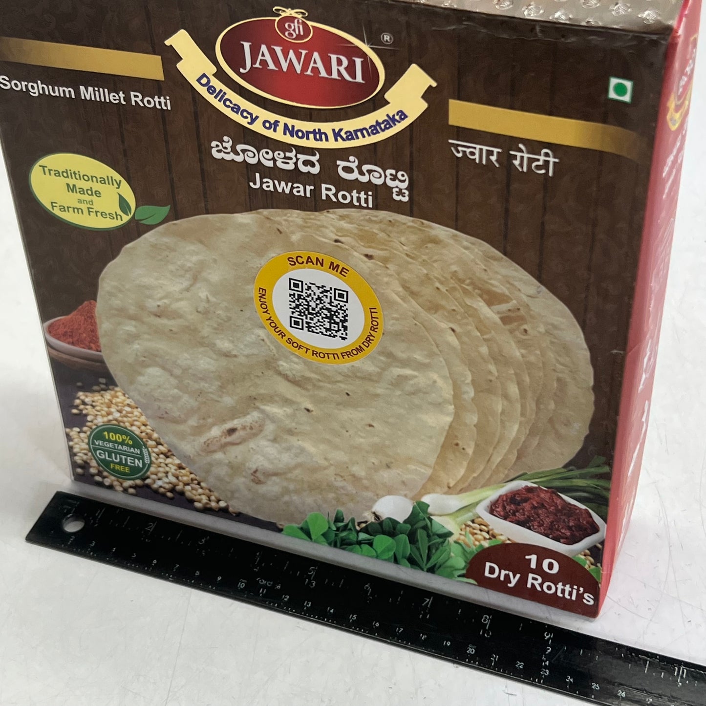 JAWARI (2 PACK) Roti & Bajra Roti Breakfast Food High Protein Gluten Free 10 Pcs BB 12/26