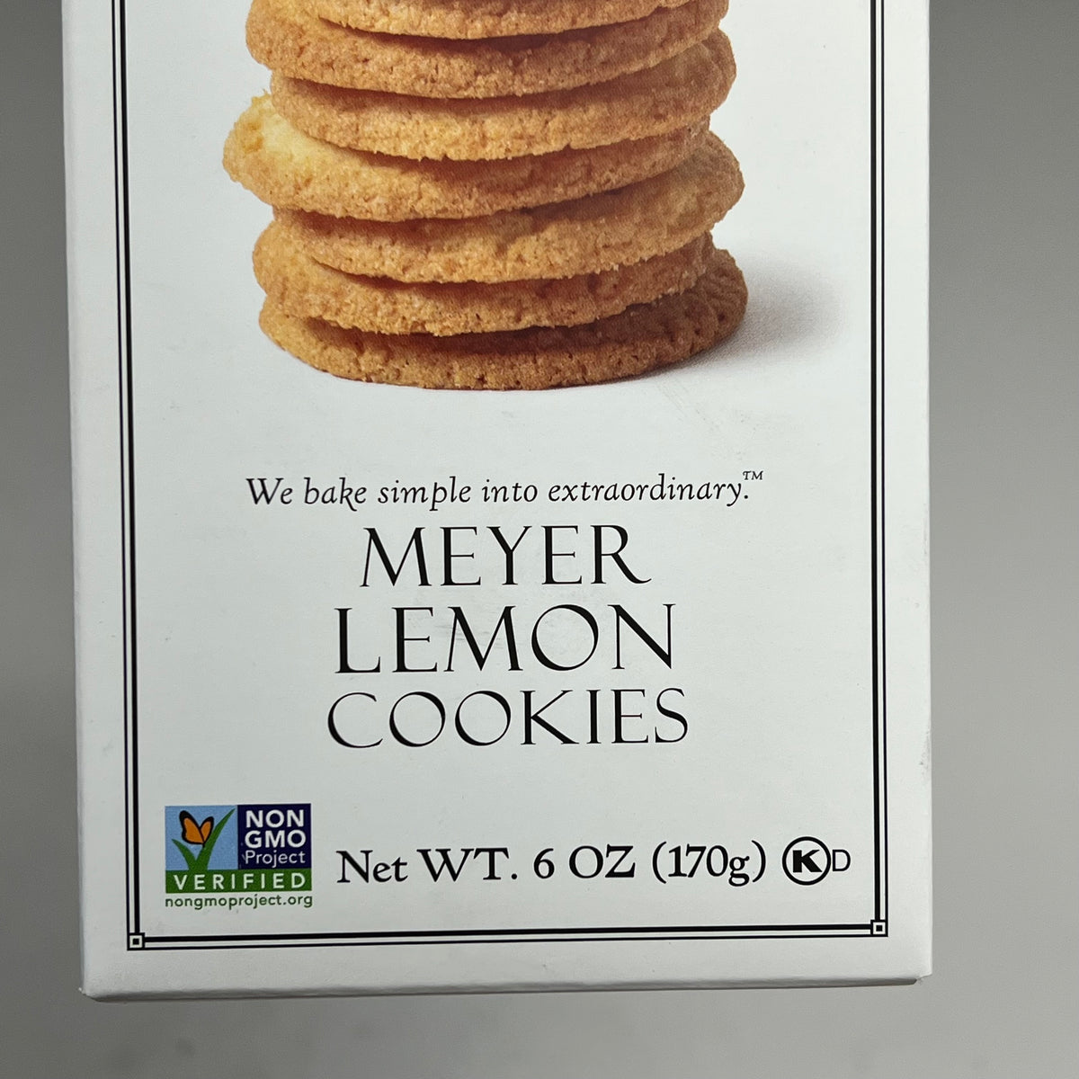 ZA@ RUSTIC BAKERY (6 PACK) Bright & Buttery Meyer Lemon Cookies 6oz BB 11/26