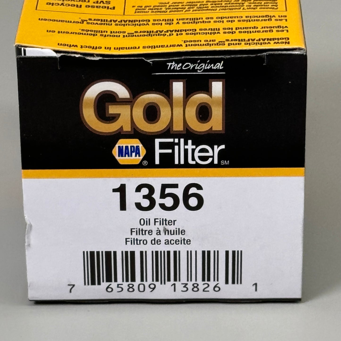 NAPA (2 PACK) Original Gold Oil Filter Cellulose Gasket Material 21 Micron 1356