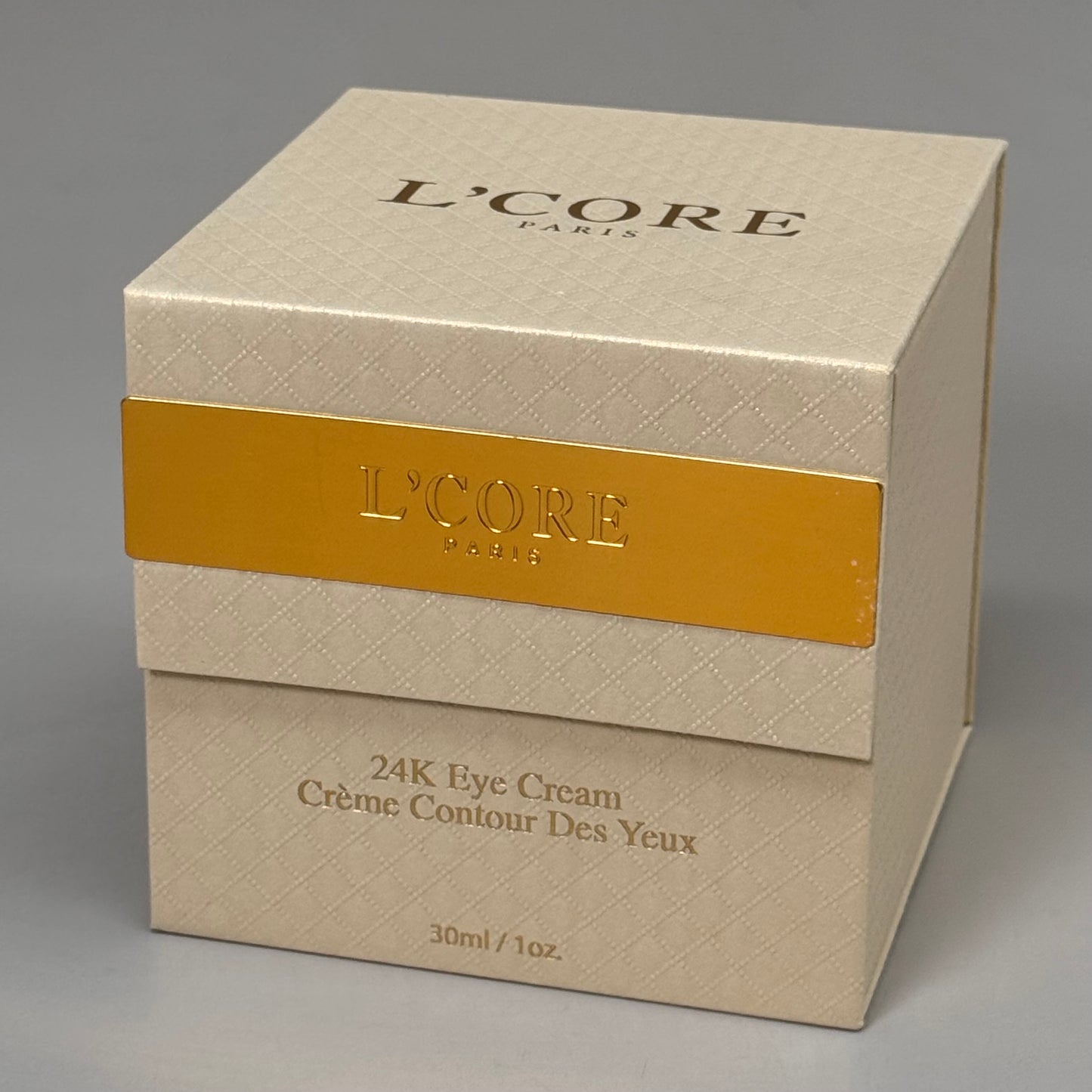 ZA@ L'CORE 24K Gold Eye Cream 1 oz oz BB 20 Months After Opening Retail $450