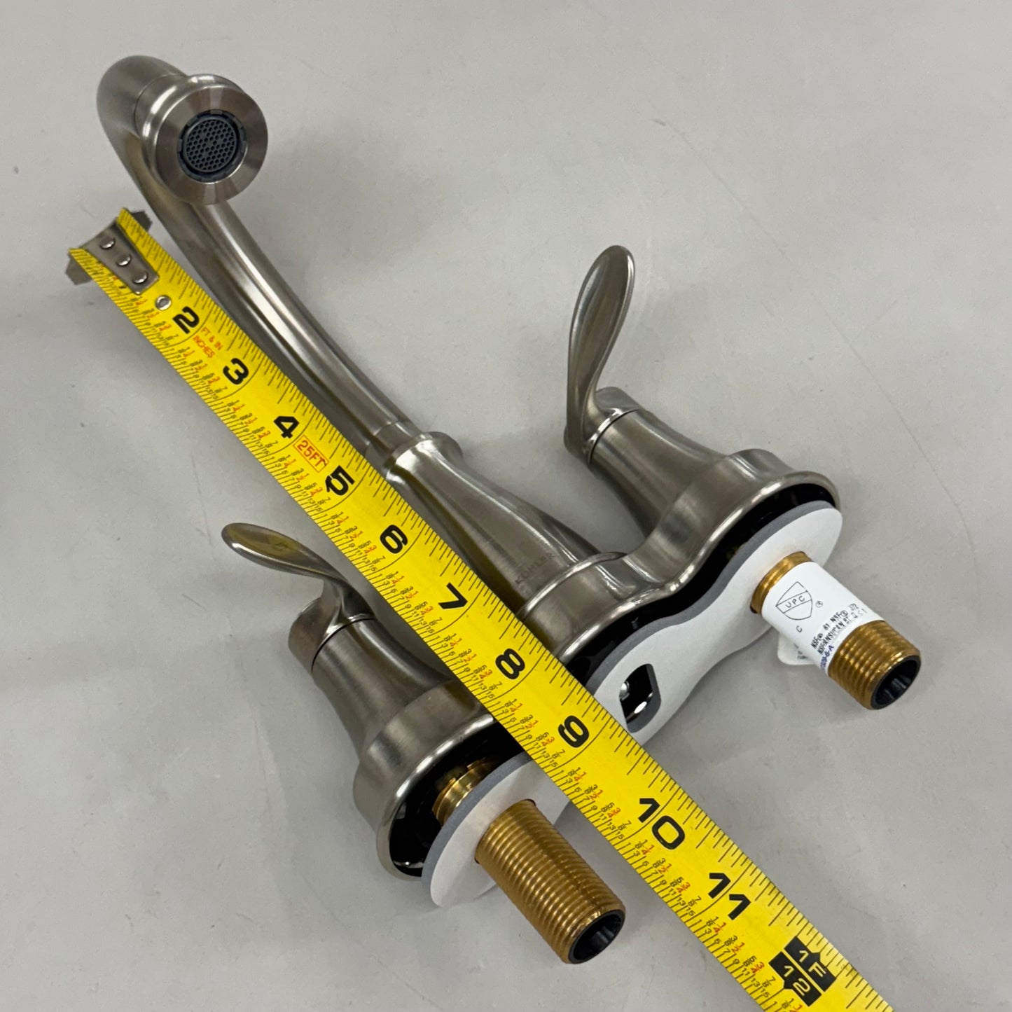 KOHLER Bellera Centerset Lay Faucet Vibrant Brushed Nickel 27378-4-BN (New Other)