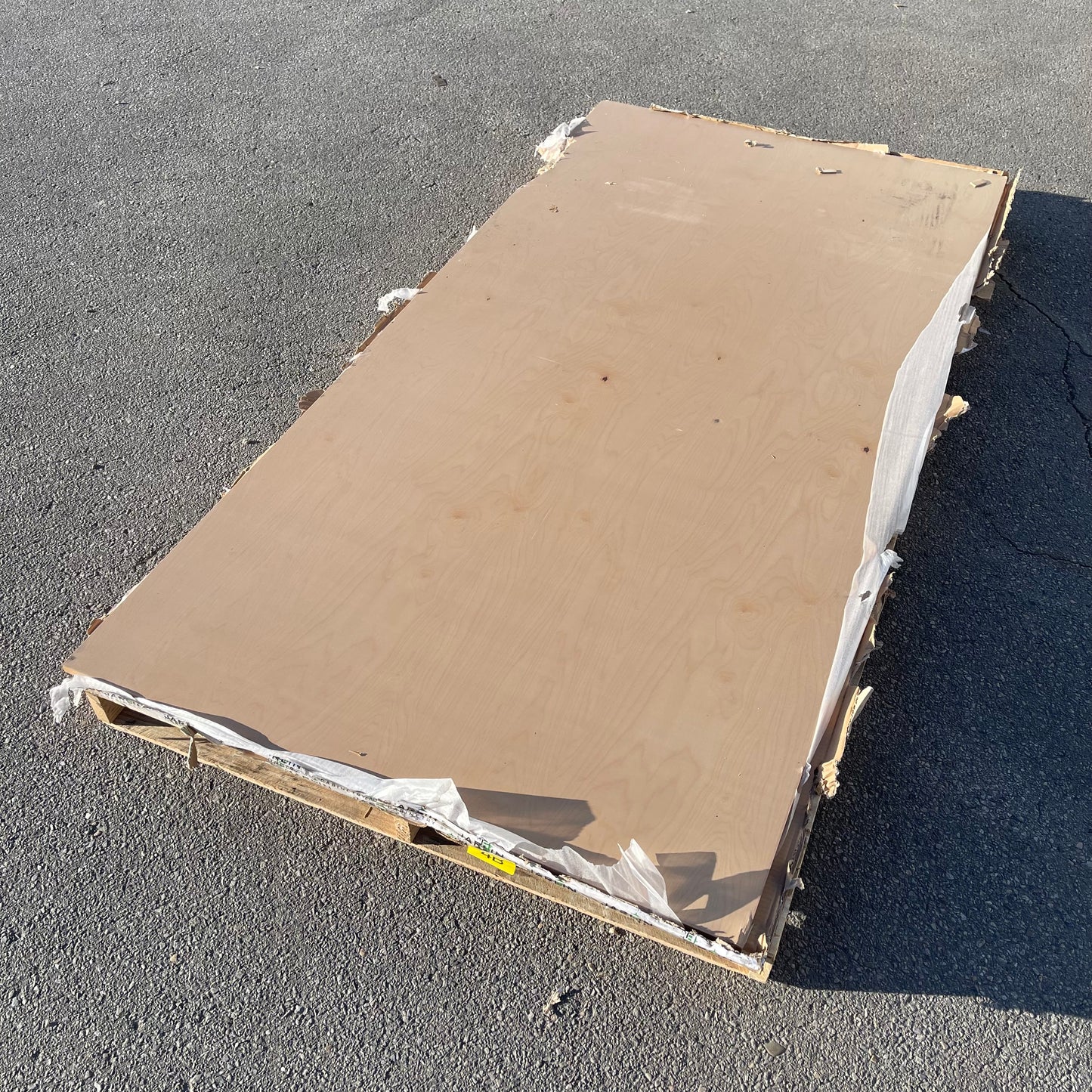 ZA@ Pallet of JARLIN Cabinet Wood 96”x48” (AS-IS)