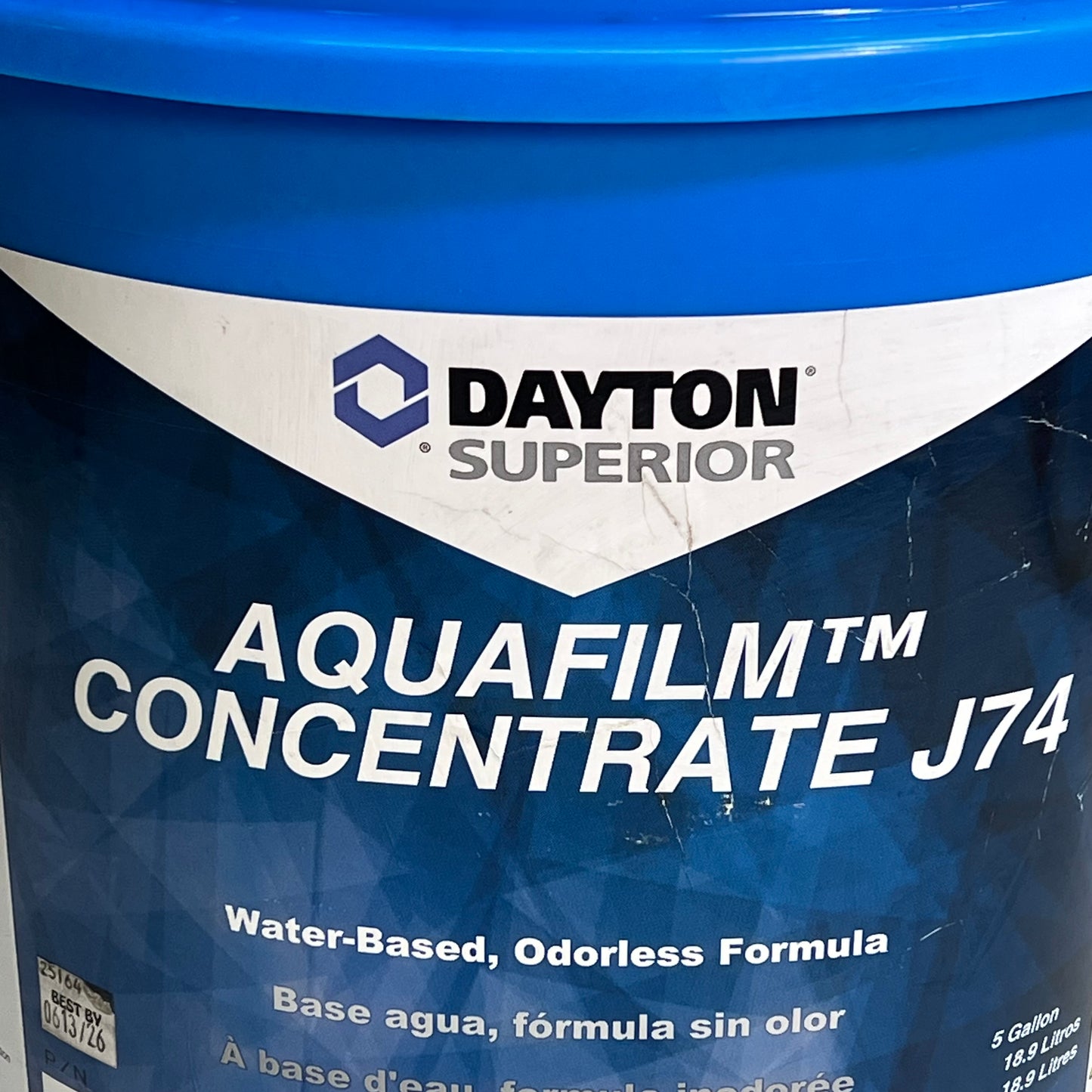 ZA@ DAYTON SUPERIOR  Aqua Film Concentrate J74 5 Gal Bucket 83-69731 BB 06/26 (As-is)