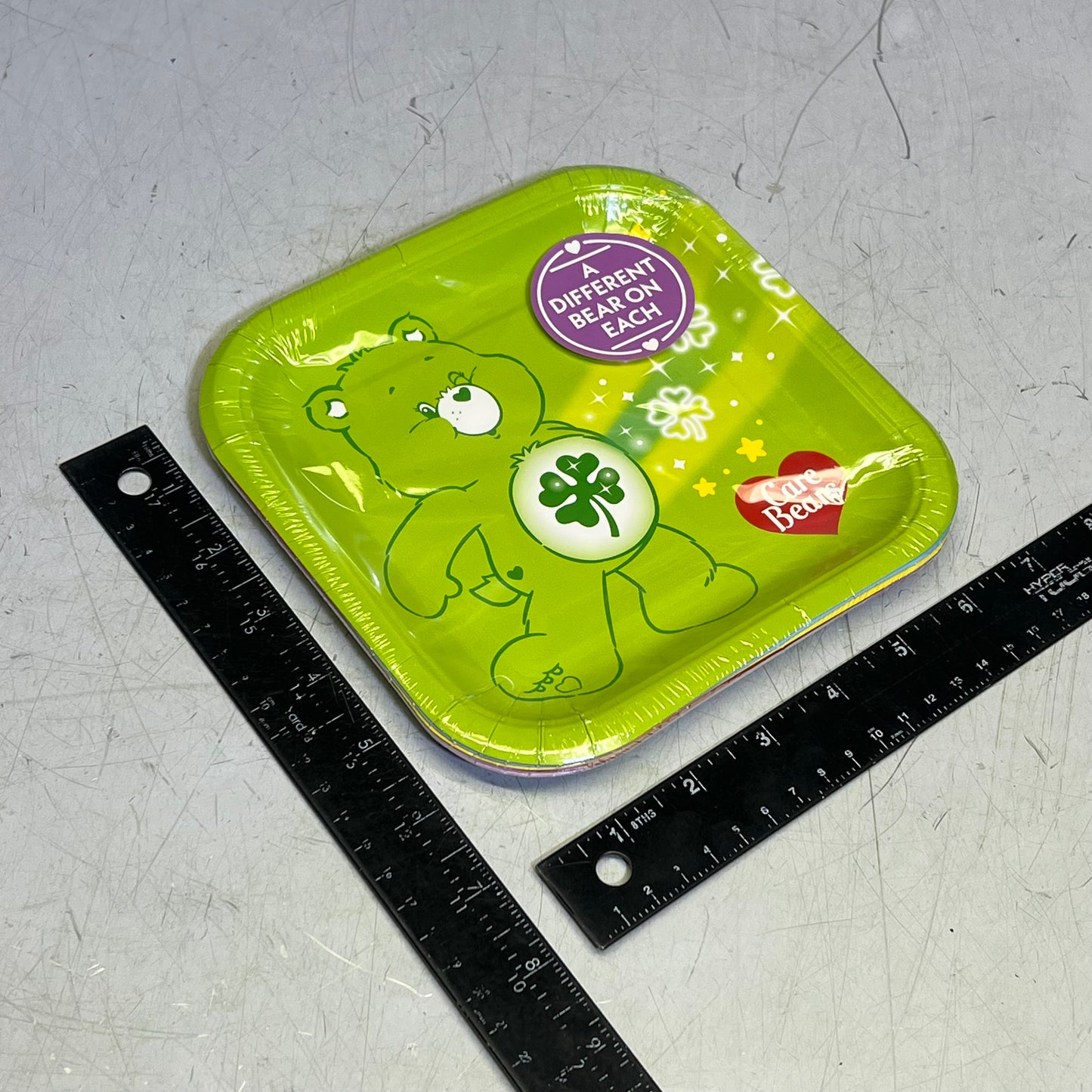 PRIME PARTY (5 PACK, 8 PLATES EACH) Assorted Care Bear Dessert Party Plates 7"