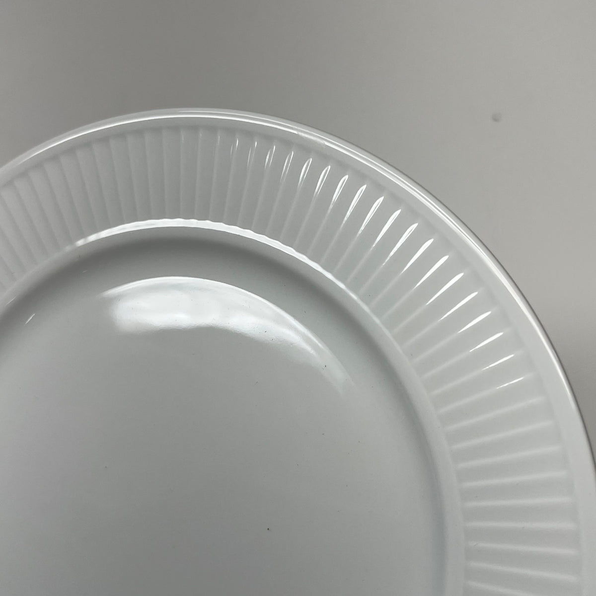 PILLIVUYT (4 PACK) Plisse Porcelain Salad Plates Made in France White 8 3/4"