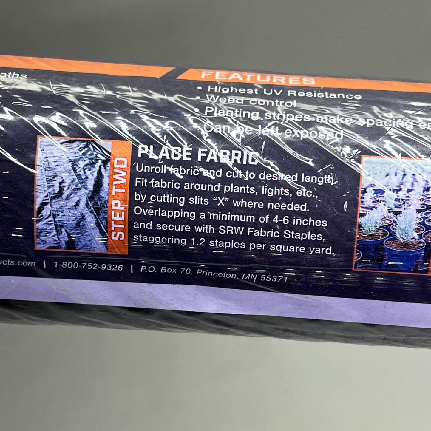 SRW PRODUCTS Ground Cover Fabric GC3 Woven Geotextile  3'x50' Black FGC3 03050