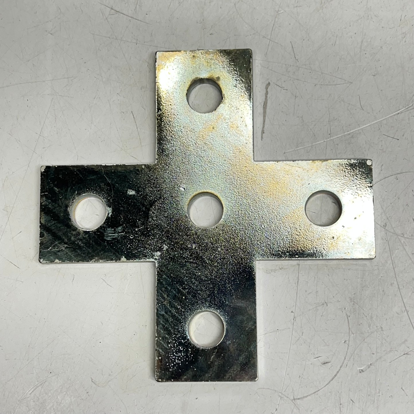 PHD MANUFACTURING (2 PACK) 5-hole Cross Plate 9/16″ 13/16″ 1-7/8” Silver 5040