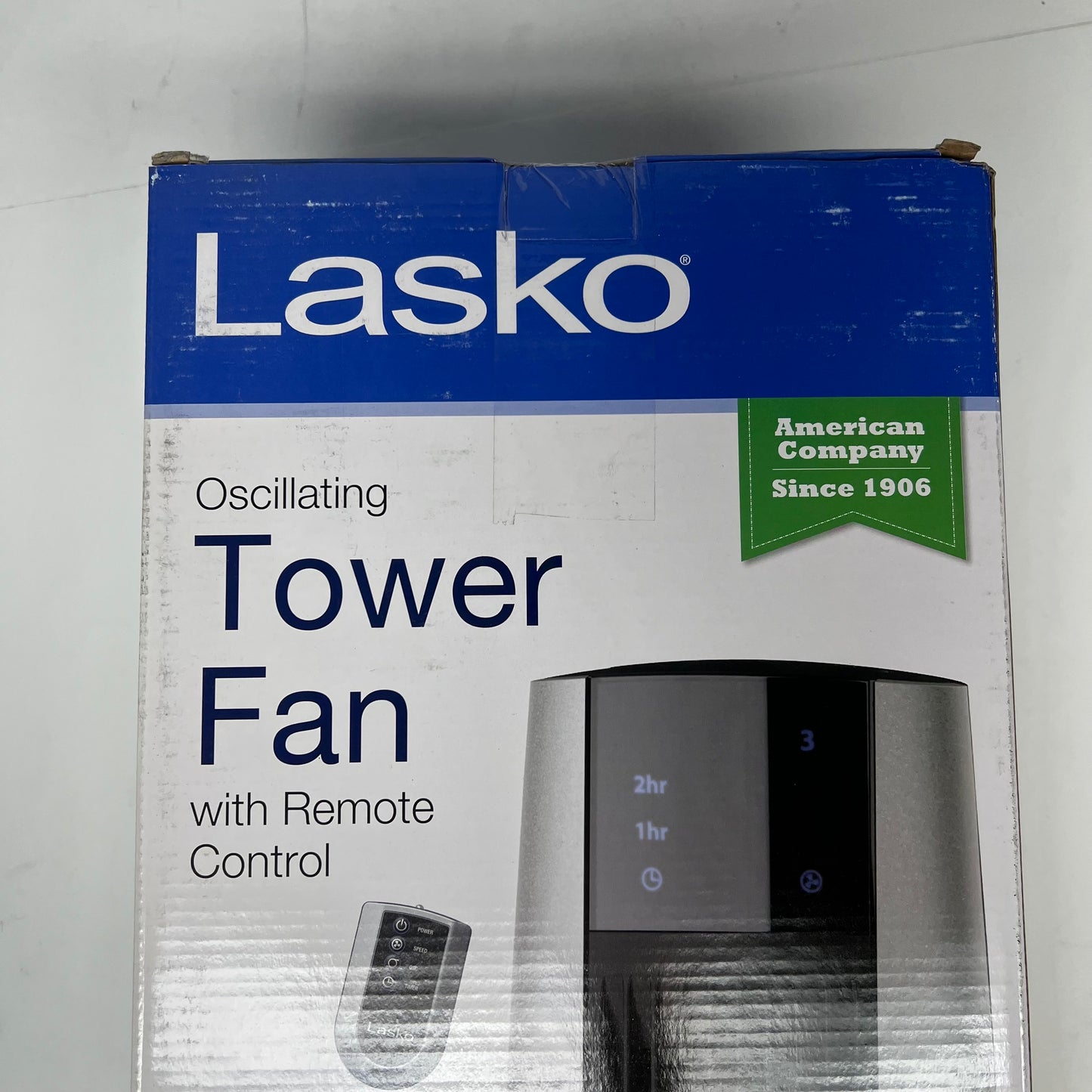ZA@ LASKO Oscillating Tower Fan W/ Remote 34" 3 Speed Black 2711 (As-Is)