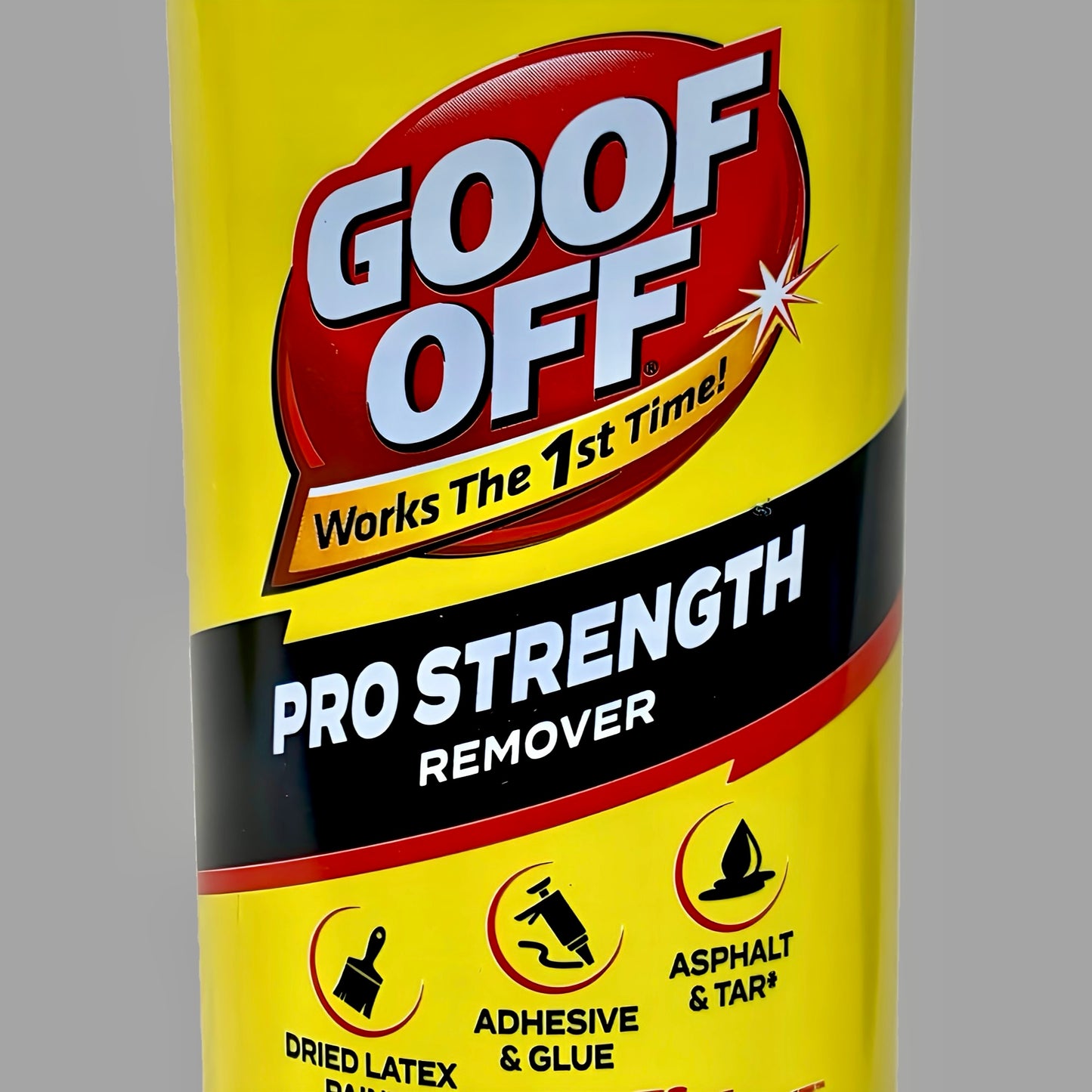 ZA@ GOOF OFF (3 PACK) Pro Strength Remover Dried Latex Paint Adhesives & Glue Asphalt & Tar FG658