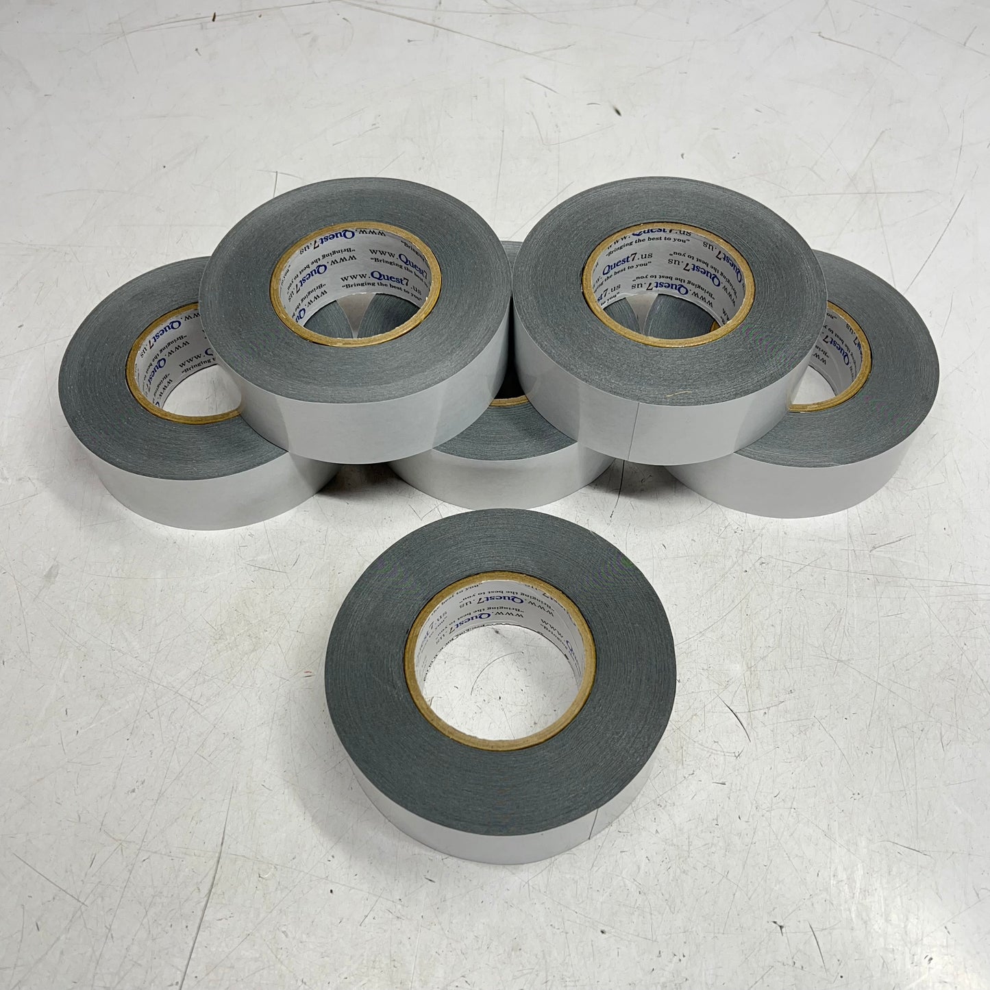 (6 PACK) Double Sided Packing/project Tape 2" W 3" Core Unknown Length Black