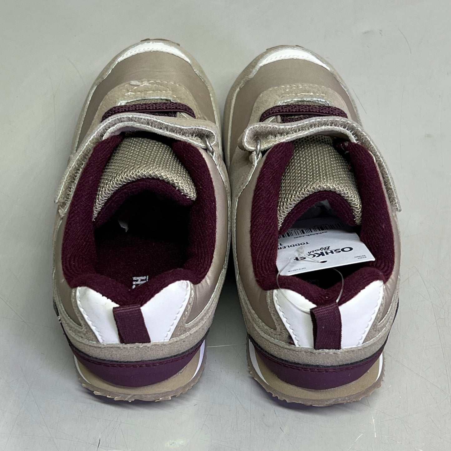 OSHKOSH G'gosh Eddi Athletic Toddler Sneaker Boy's Sz 11 Khaki OF21A01B