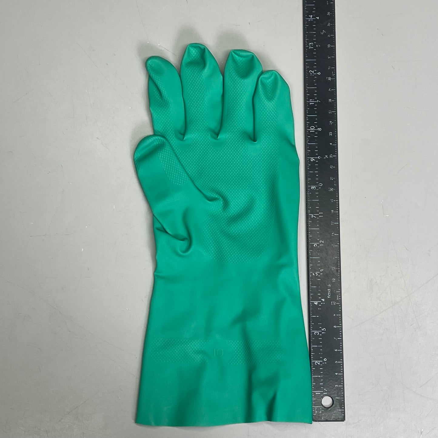 SHOWA (12 Pair) ChemRest Chemical Resistant Gloves XL Green Nitrile 729-10