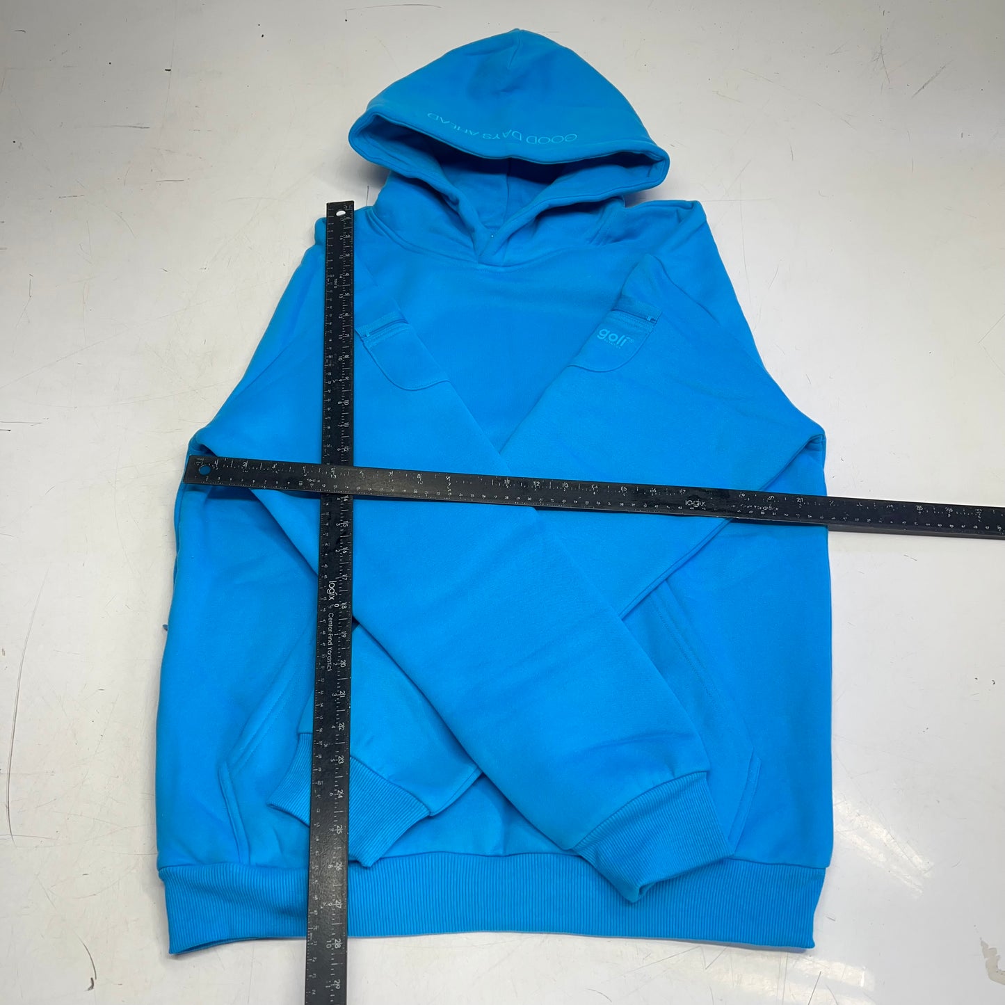 COMFRT X GOLI NUTRITION Travel Essentials Hoodie Women's Sz M Goli Blue KJHU251