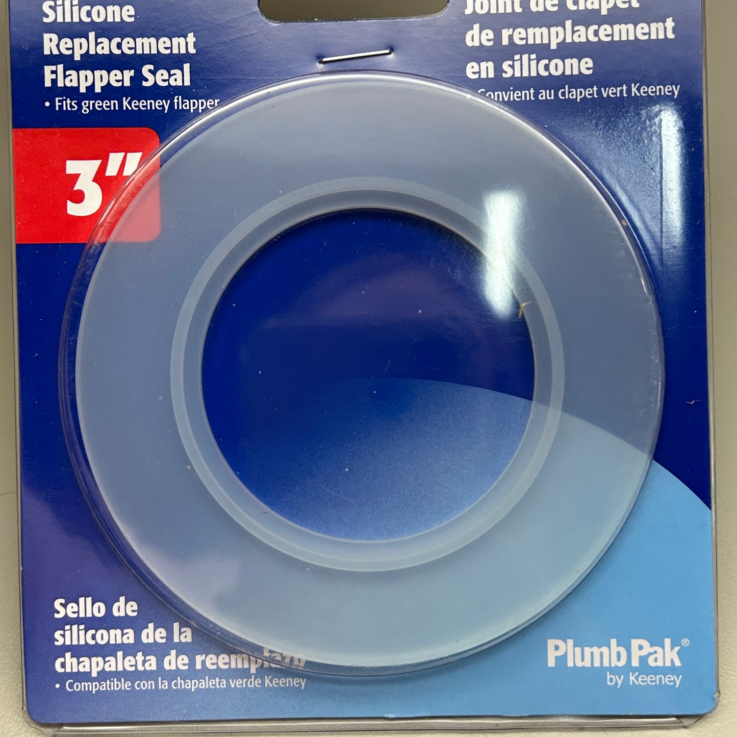 PLUMB PAK 6-PACK! Silicone Replacement Flapper Seal Fits Green Keeney Flapper 3" (New)