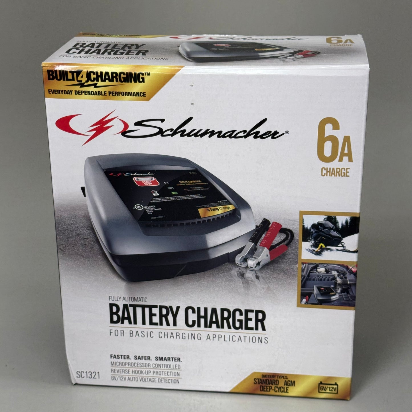 SCHUMACHER Battery Charger Maintainer Fully Automatic Basic Charging SC1321