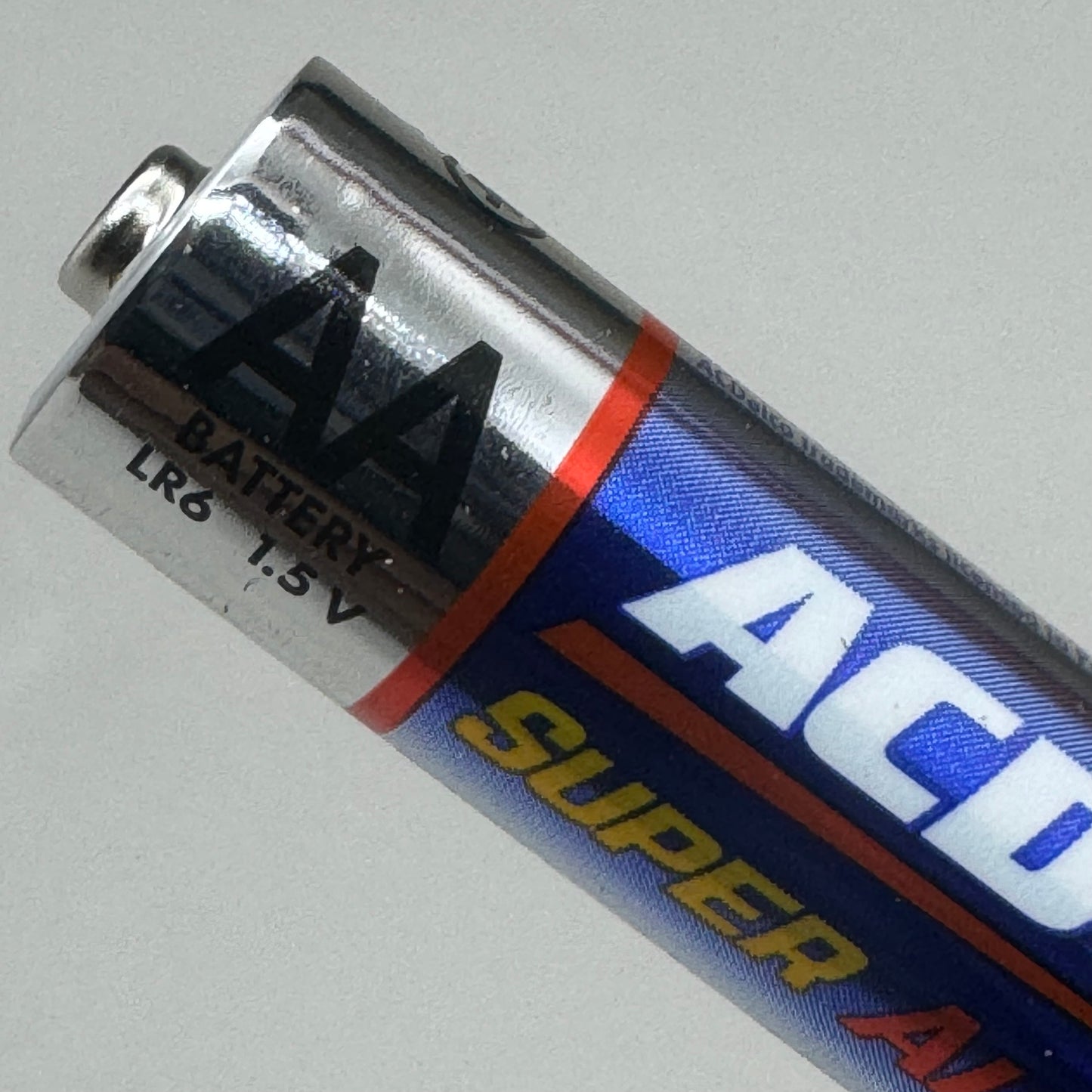 ACDELCO 5PK of 5 Alkaline Batteries AA 2”Lx1/2”W Gray and Blue