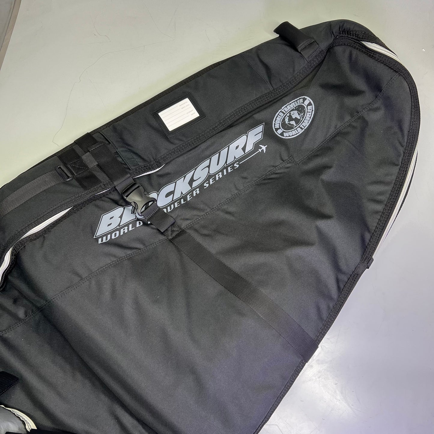 BLOCK SURF Double Coffin World Traveler Series Board Bag 6'6" - Holds 2 - 3 Black