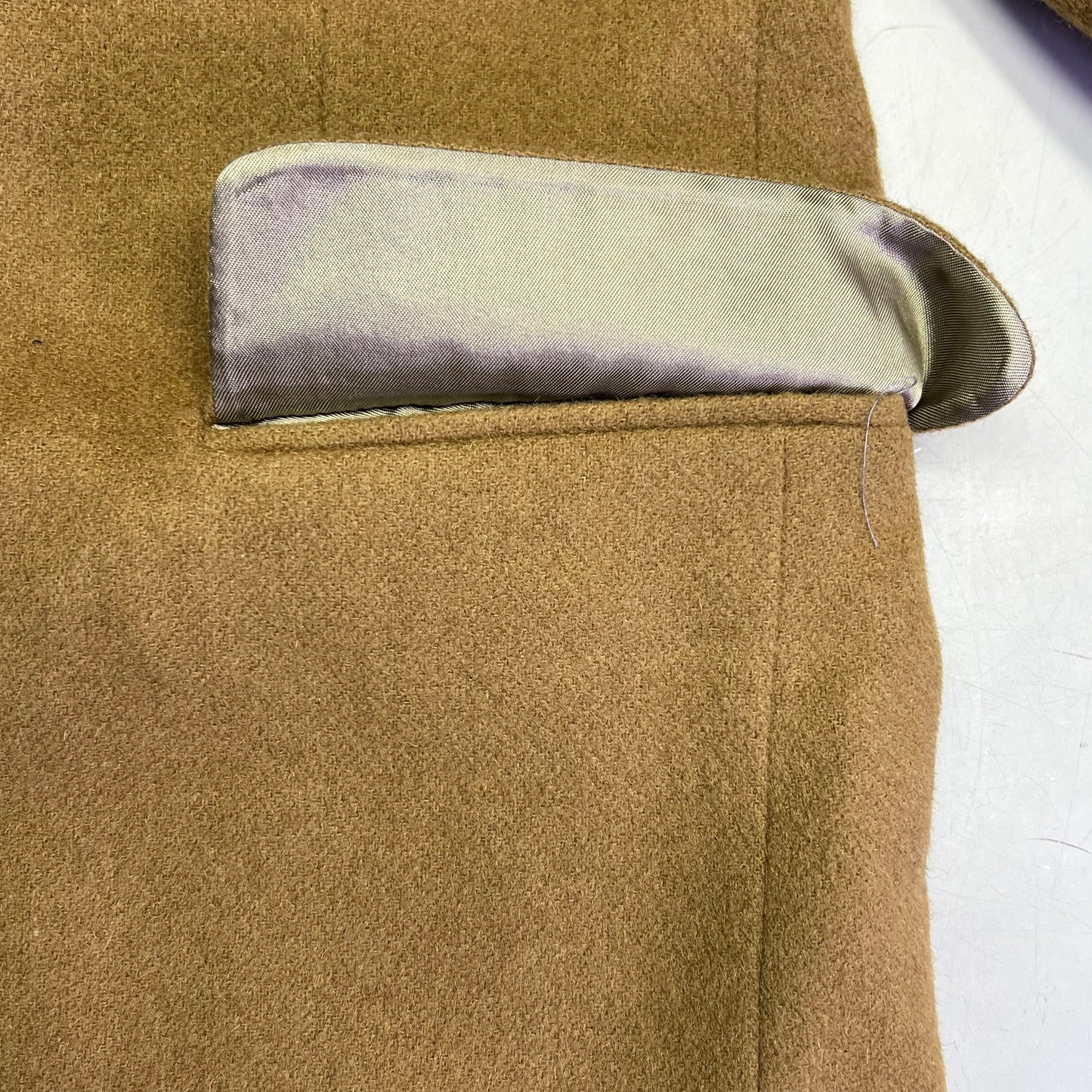 EVAN-PICONE Silk Lining Wool Outer Shell Blazer Men's Sz 36R Khaki Brown (Used)