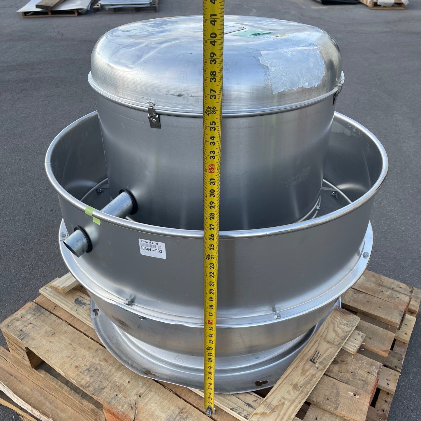 LOREN COOK Direct Drive Exhaust Fan 18" 3/4 HP 115 Volt 1 Phase 180W11D180ACW (New, Dented Top)