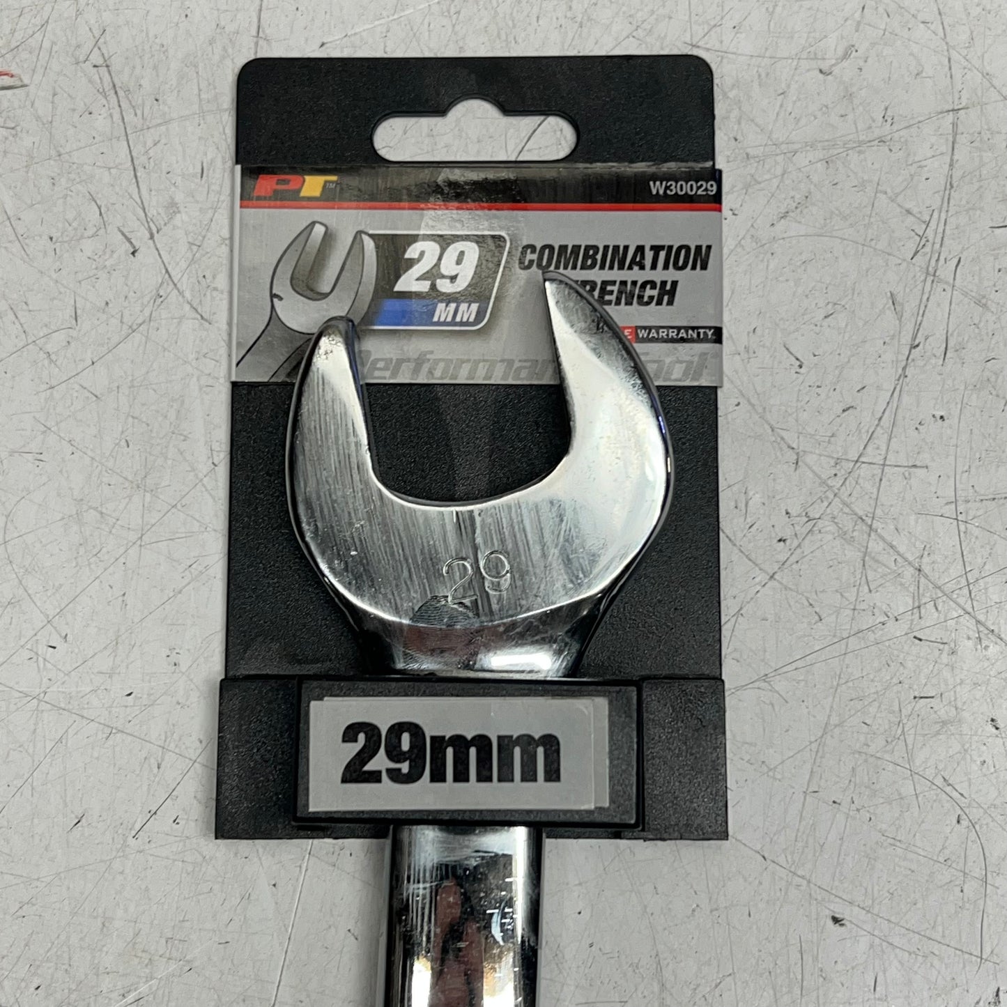 PERFORMANCE TOOLS Combination Wrench  29mm 12 Point  Polished Chrome W30029