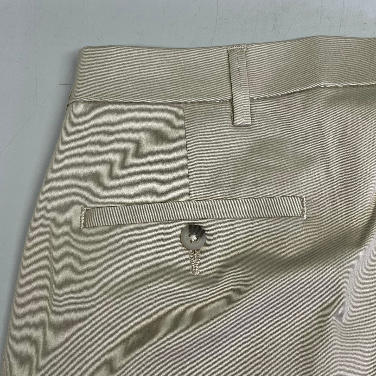 HAGGAR Iron Free Comfort Waistband Pant Straight Men's Sz 38Wx30L Khaki HC71000