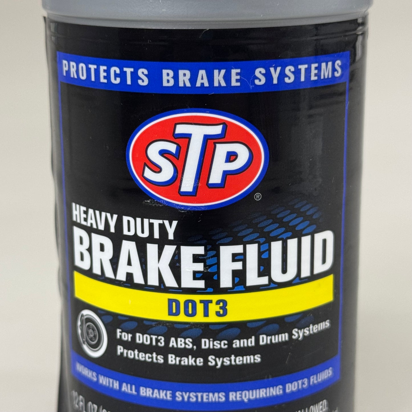 STP (5 PACK) Heavy Duty Brake Fluid Dot 3 Disc or Drum Brake System 12floz 18669