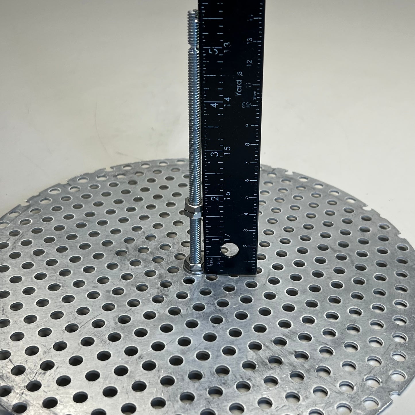 Stainless Steel Metal Perforated Filter Disc (2 Pack) Sz 10” Gray