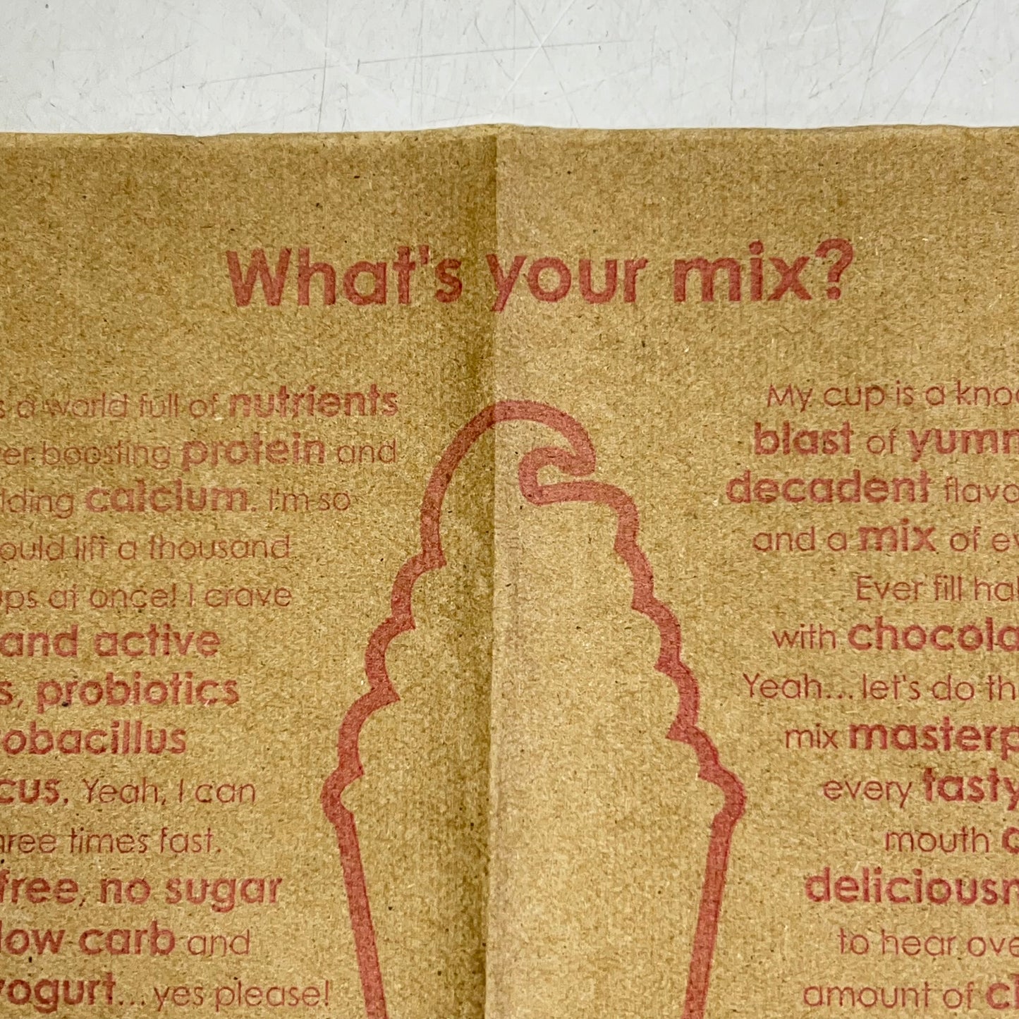 ZA@ MENCHIES (6000 NAPKINS) Company Paper Napkins 8"x6" Brown/Pink Z65350D2 (New |Other)