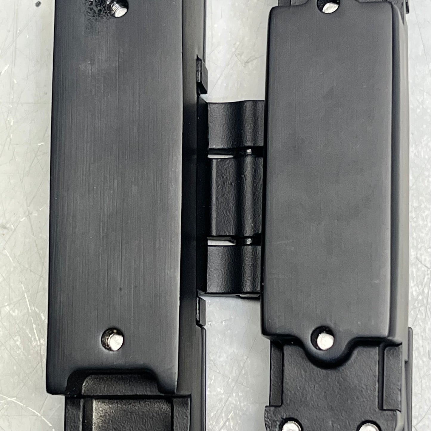 (2 PACK) Invisible Door Hinge Concealed Heavy Duty 6" L x 2.5" W Matte Black