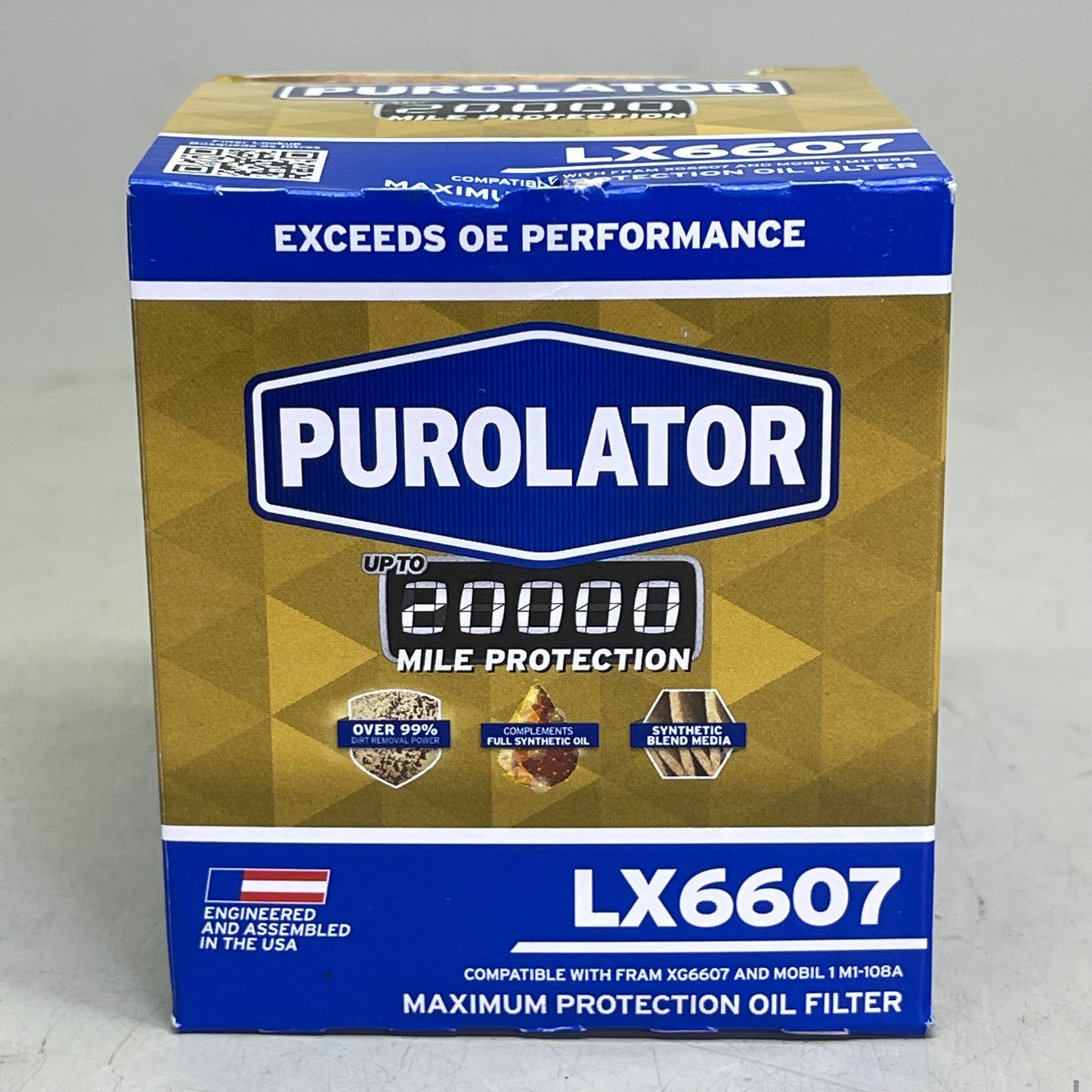 PUROLATOR (6 PACK) Maximum Protection Oil Filter 20000 Miles LX6607