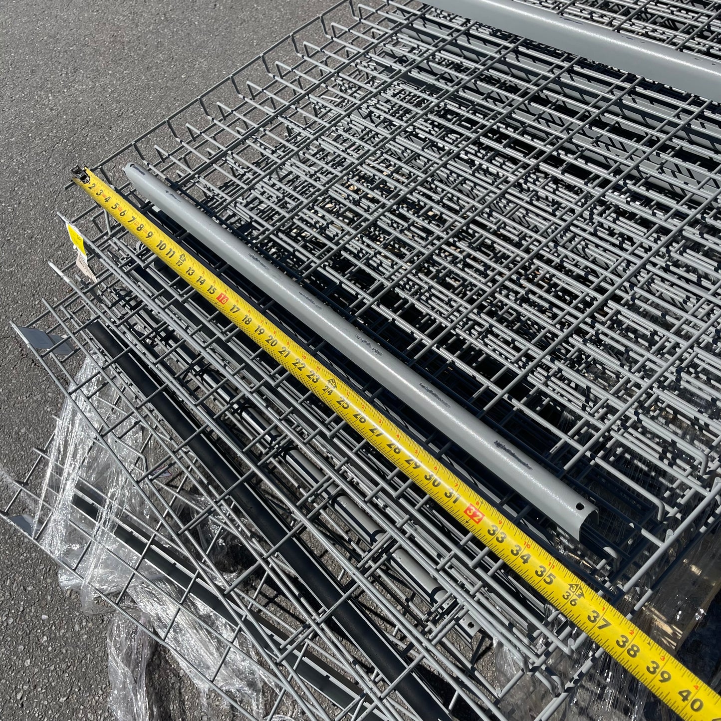 Z@ (12 PACK) NASHVILLE WIRE Pallet Rack Welded Wire Decking Light Grey D3652AA3B1 (New)