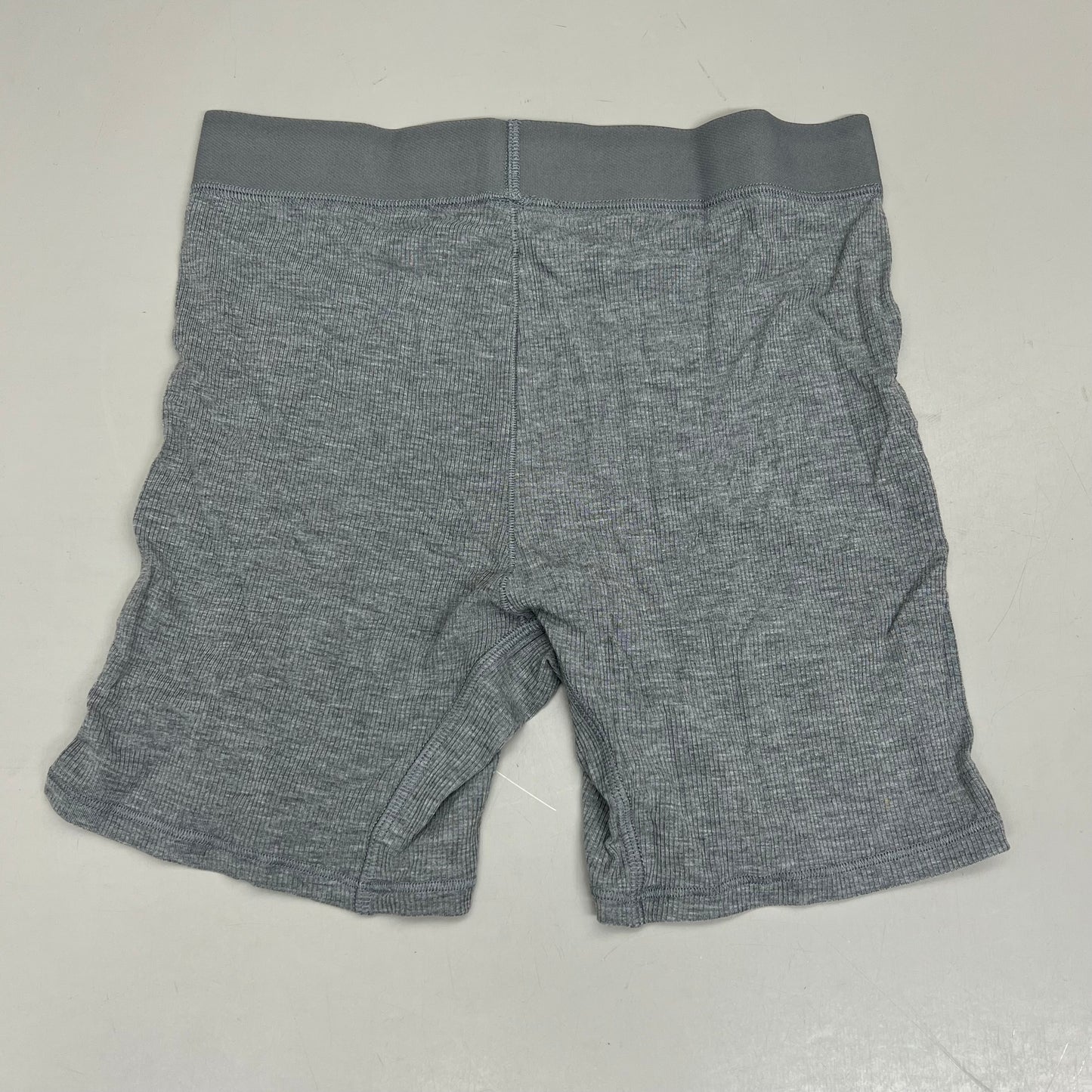 SKIMS Soft & Stretchy Cotton Rib Olympic Boxer Women's Sz S Heather Grey