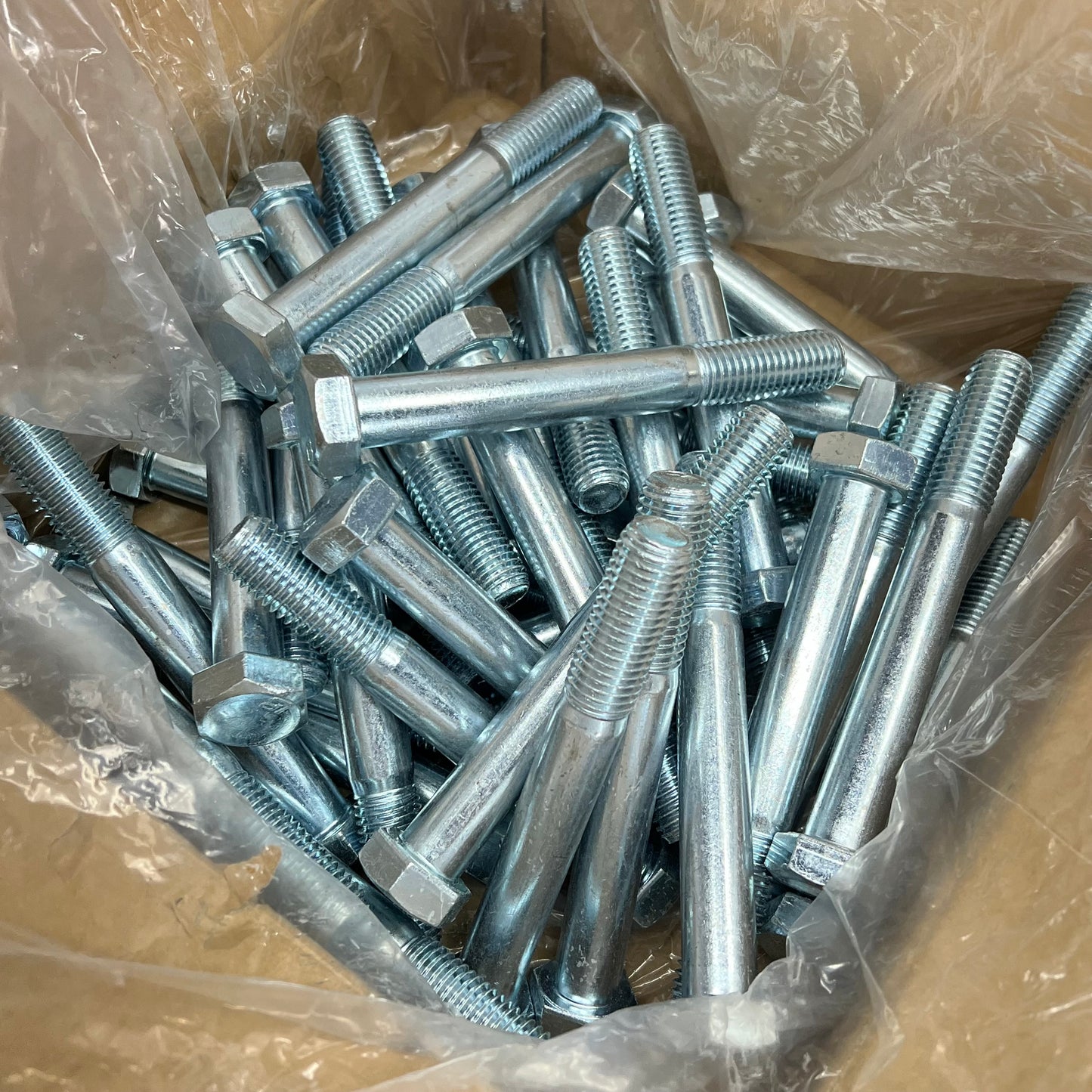 Hex Bolts (40 PACK) Grade 2 Low-Carbon Steel Zinc Finish 3/4-10X6" Chrome 403292