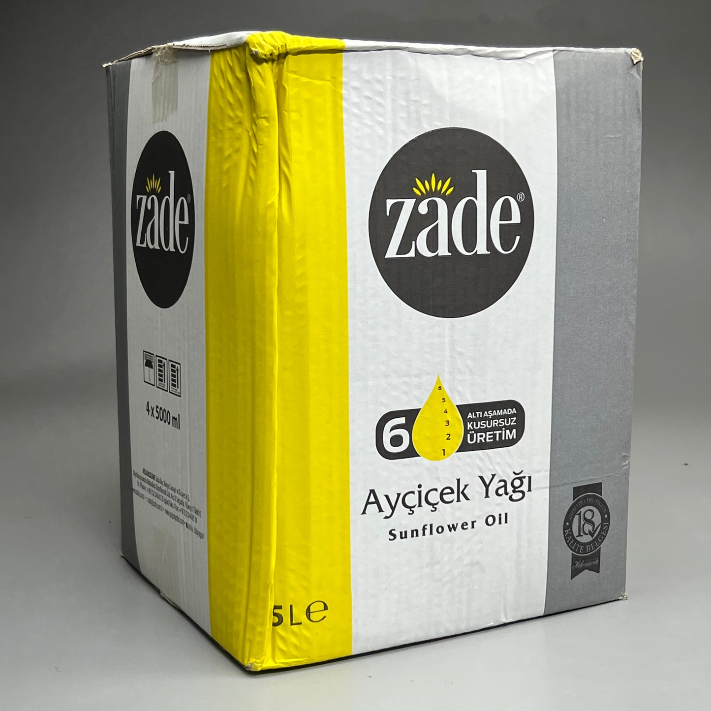 ZADE (4 PACK) Sunflower Oil 5L EXP 07/08/25