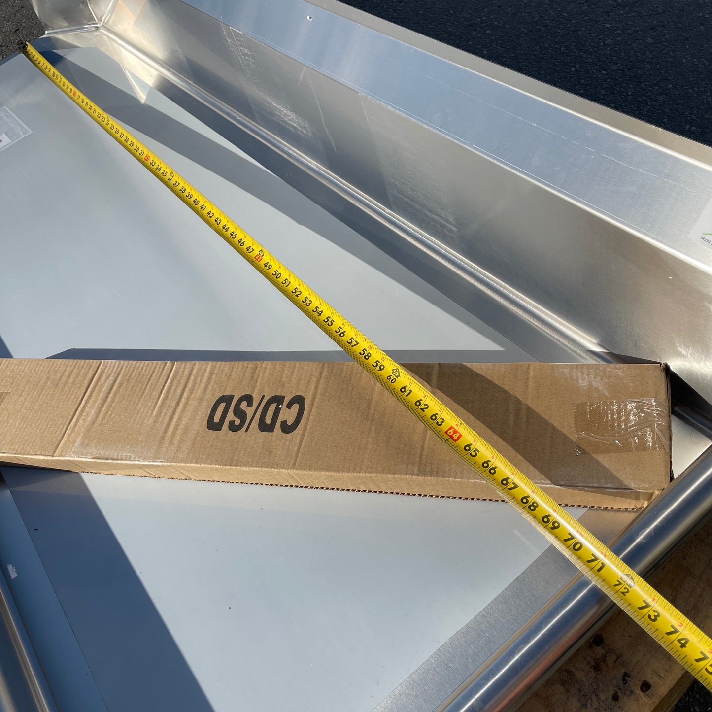 Z@ Pallet of REGENCY Clean Dish Table - Right Drainboard Stainless Steel 600CDT72R (NEW)