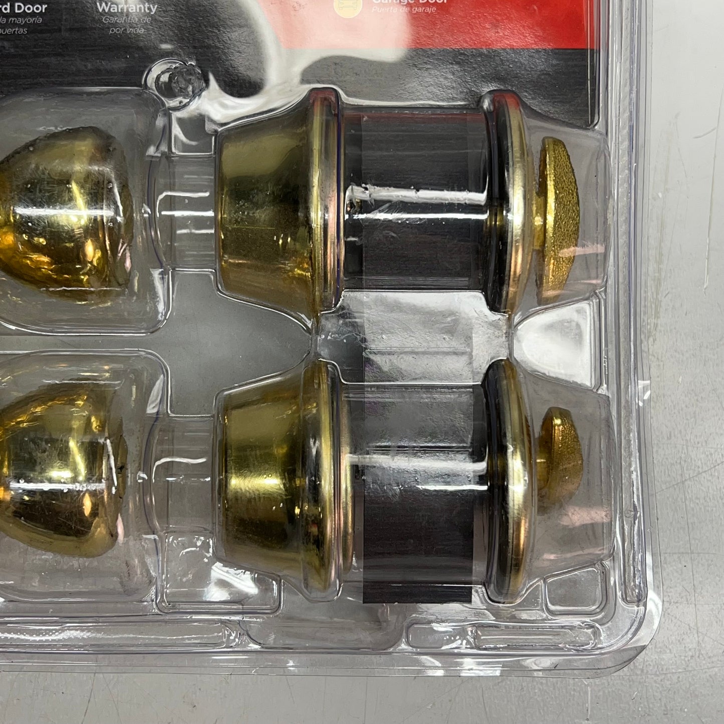 KWIKSET Exterior Entry Door Knob & Deadbolt Combo Pack Polished Brass 92420-031