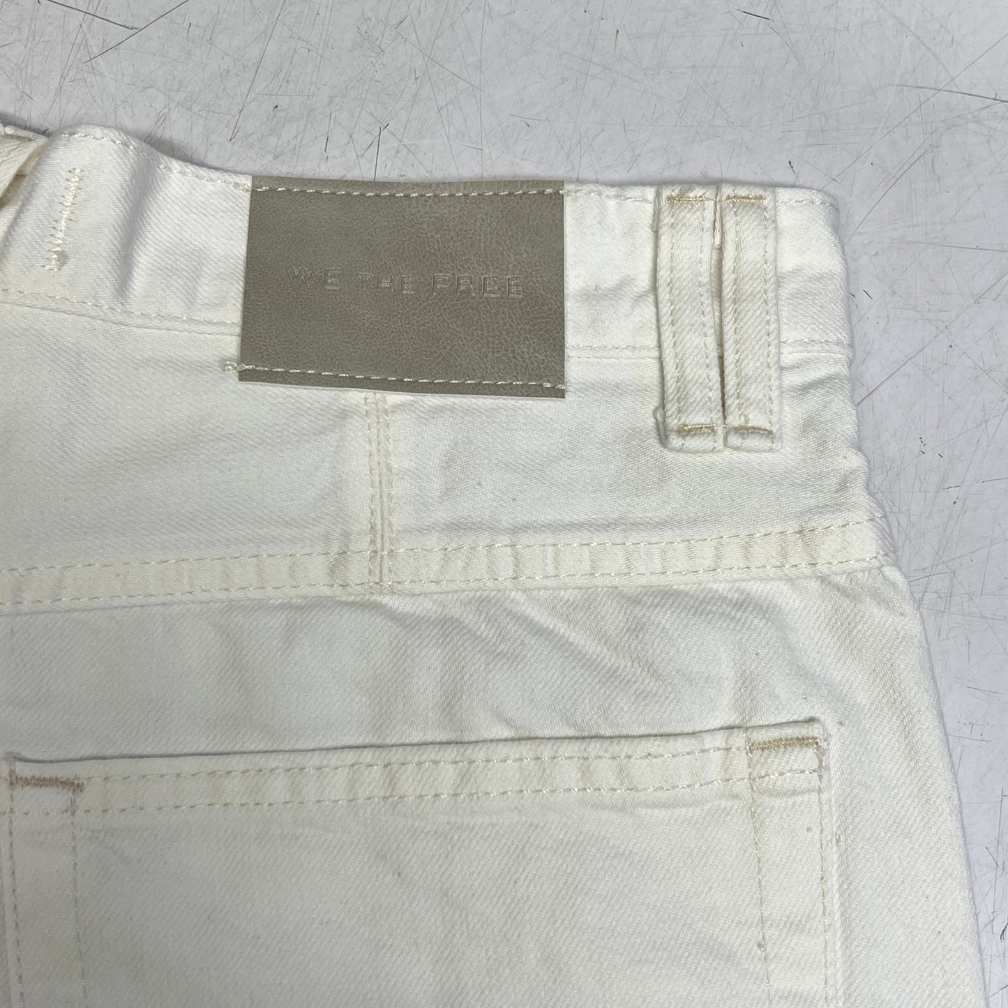 FREE PEOPLE We the Free Montana Shorts Knee Length Women's sz 27 White OB2181075