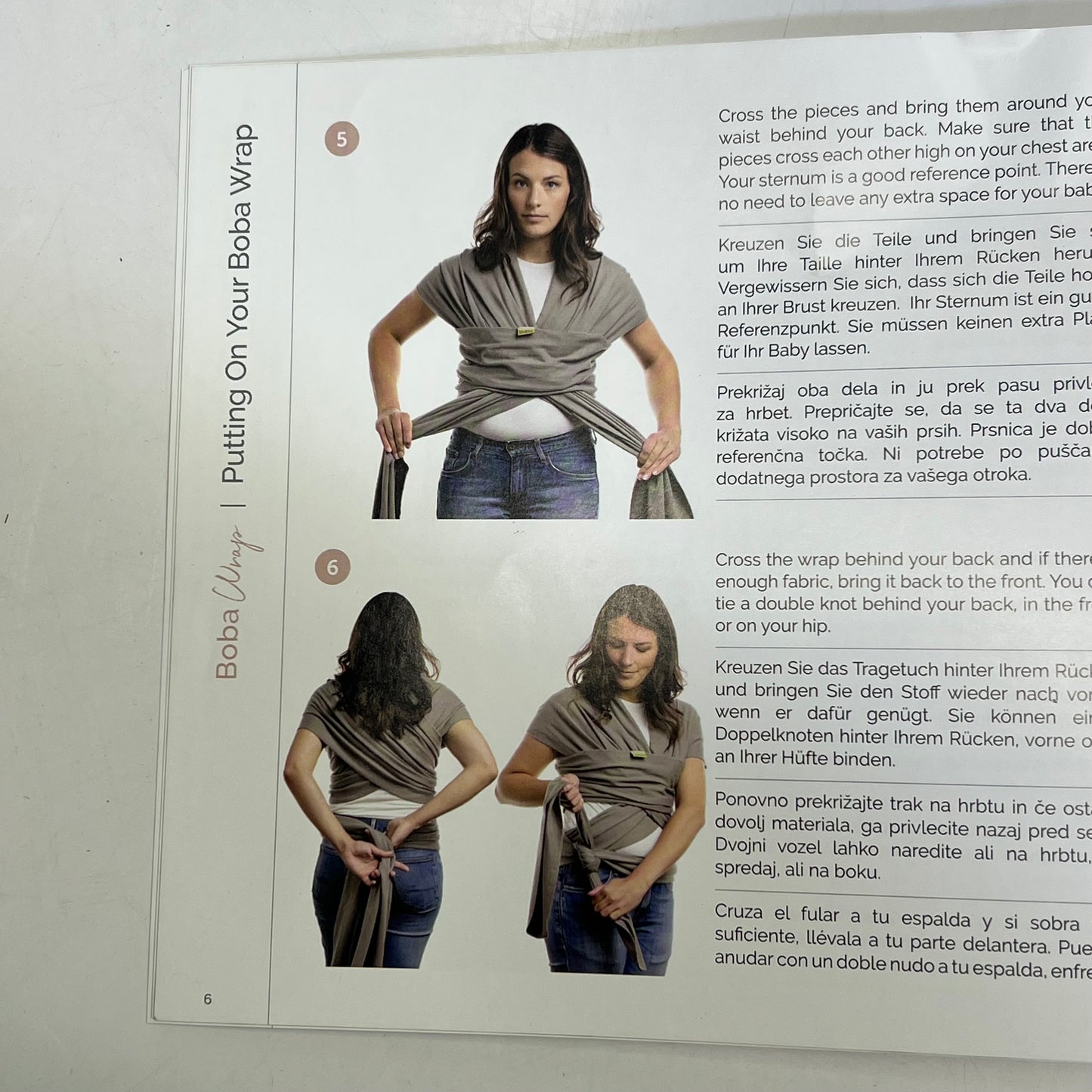 ZA@ BOBA Wrap Baby Carrier for 7-35 lbs / 0-18 Months  Navy Blue BW1-008-NAVY D