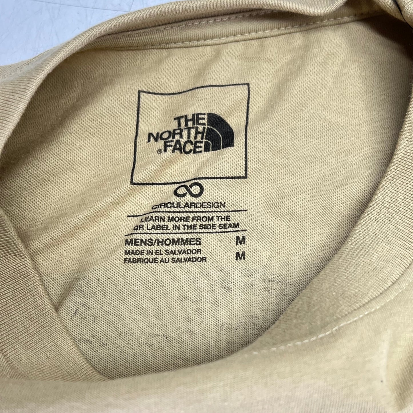 THE NORTH FACE Evolution Box NSE Regular Short Sleeve Men's Sz M Khaki Stone