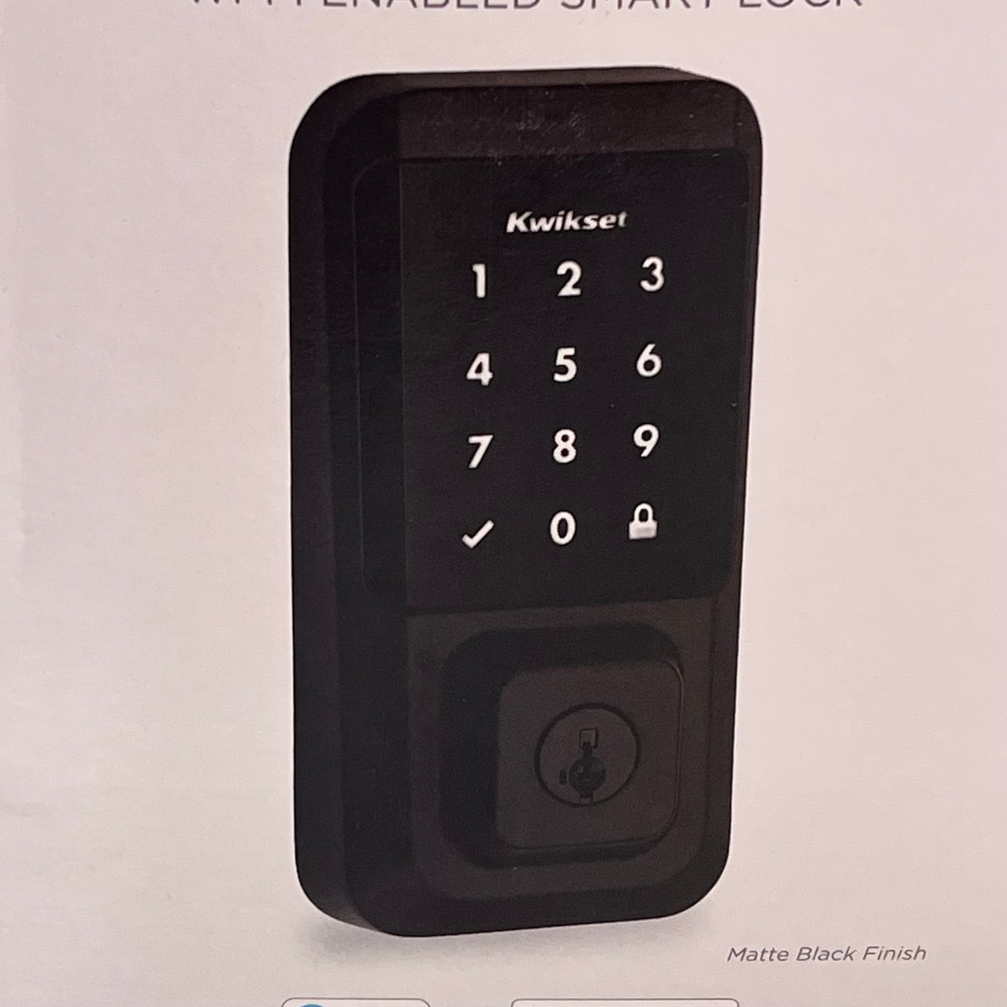 KWIKSET  Wi-Fi Keypad Touchscreen Smart Lock Single Cylinder Black 99390-004