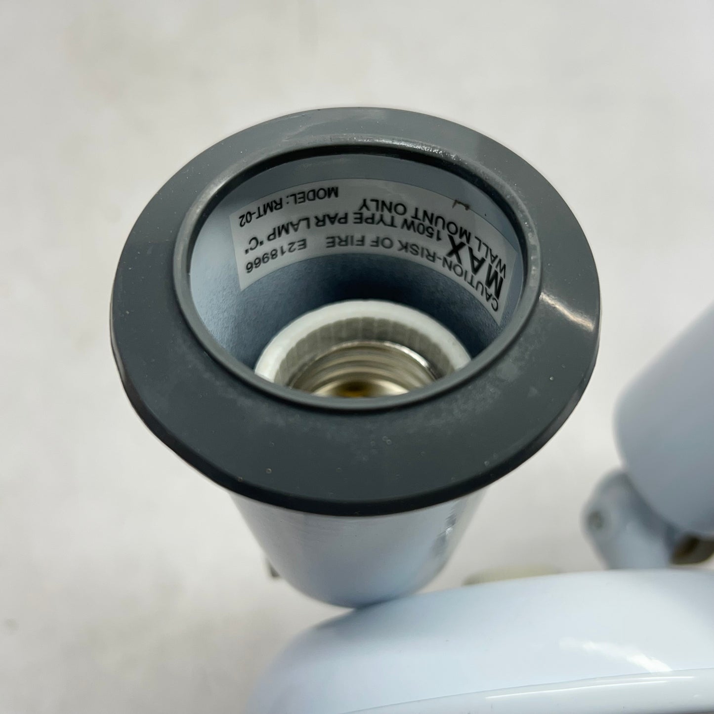 NUVO LIGHTING Flood Light Exterior Par38 Holder & Adjustable Swivel White 76-684