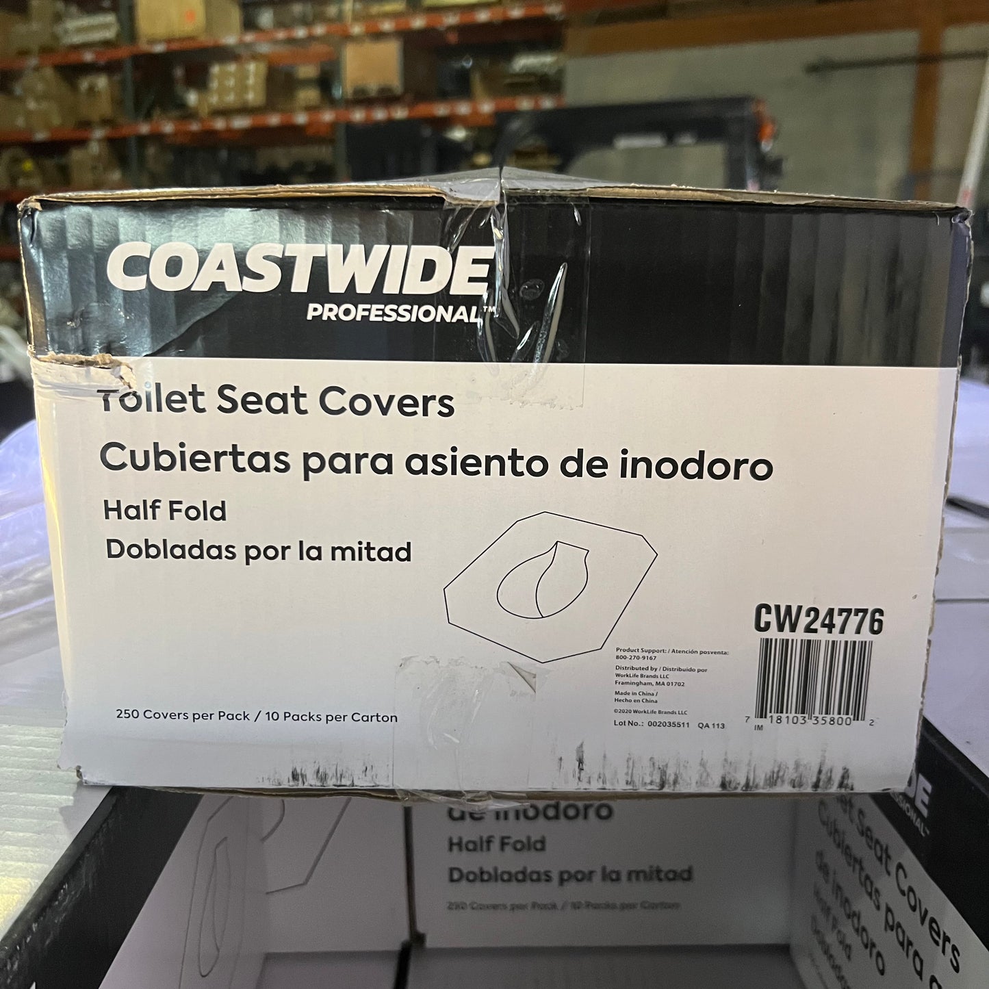 ZA@ Pallet of COASTWIDE Toilet Seat Covers