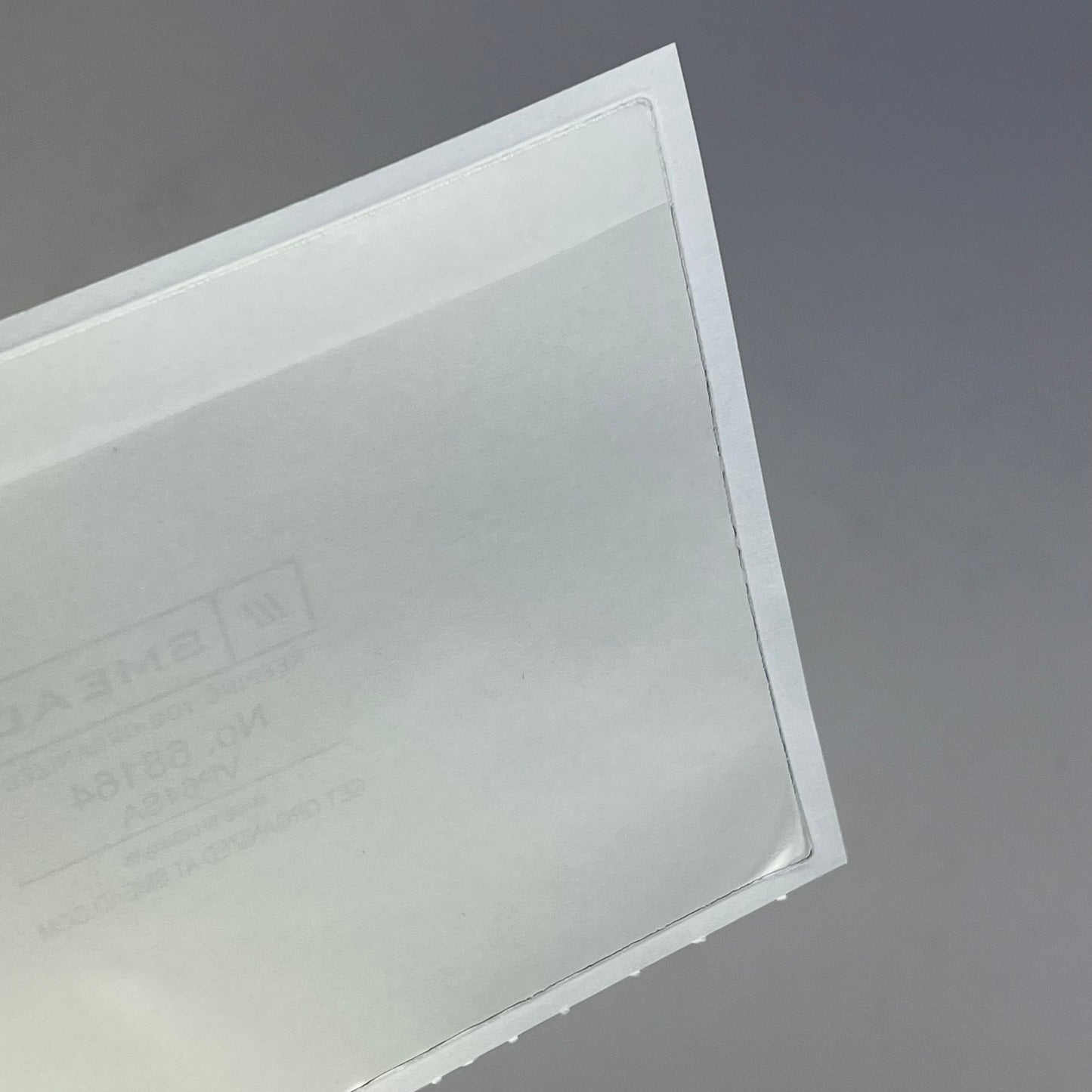 SMEAD (100 PACK) Self-Adhesive Poly Document Pockets 6 1/4" x 4 9/16" Clear