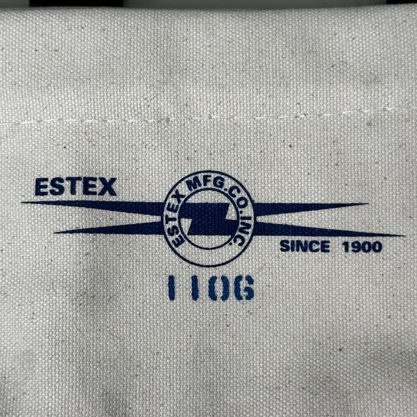 ESTEX Canvas Nut & Bolt Bag Tool Pouch w/ Quick-Release Snaps 13 oz Off White 1106