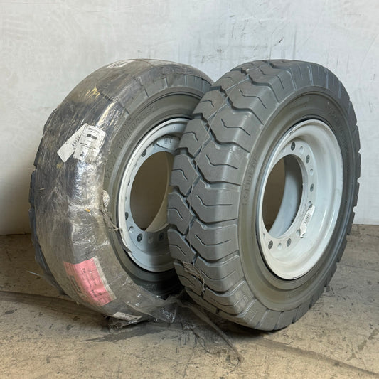 SOLIDEAL MAGNUM Forklift Tire (2 Pack) Sz 25 x 7-12/5.00 Grey 9.1064.13611