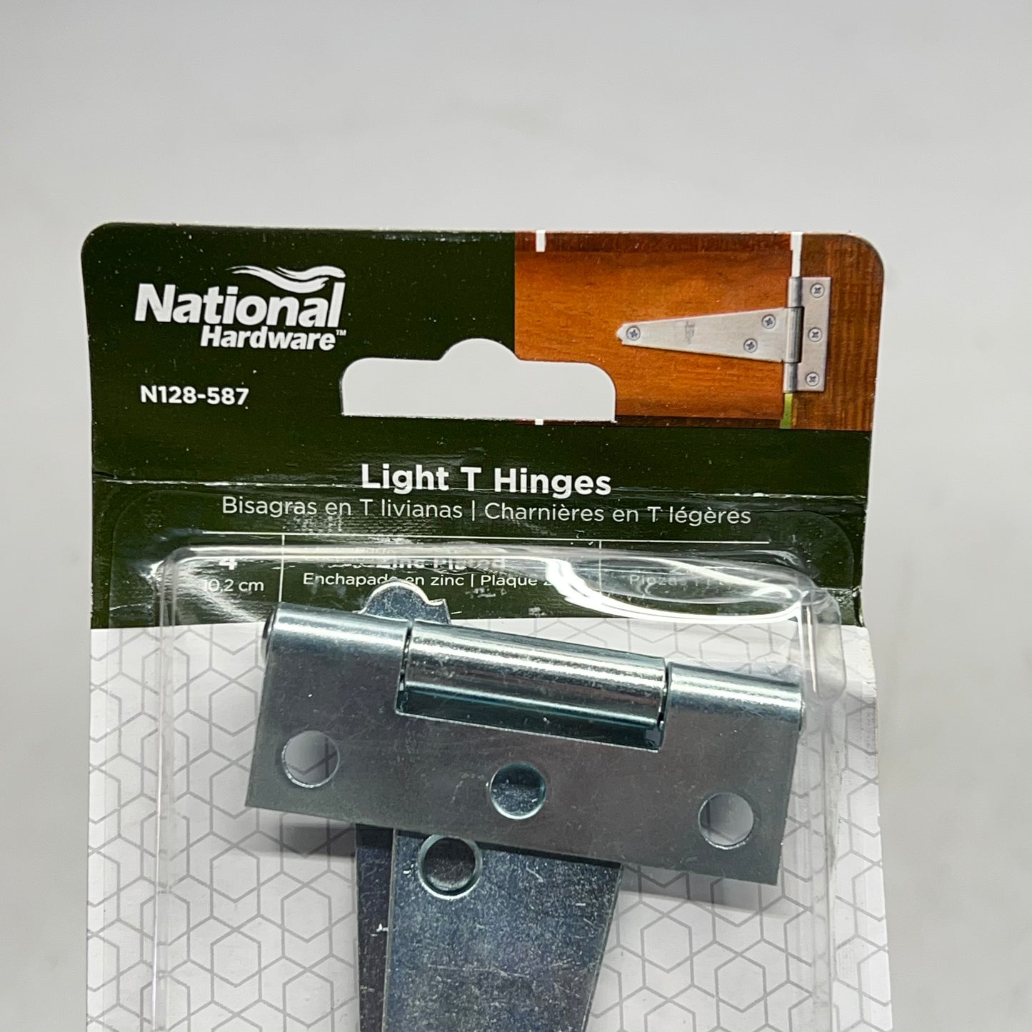 NATIONAL HARDWARE (3 PACK) T-hinge Steel & Zinc 2.24"W Frame Leaf 3/4"H N128-587