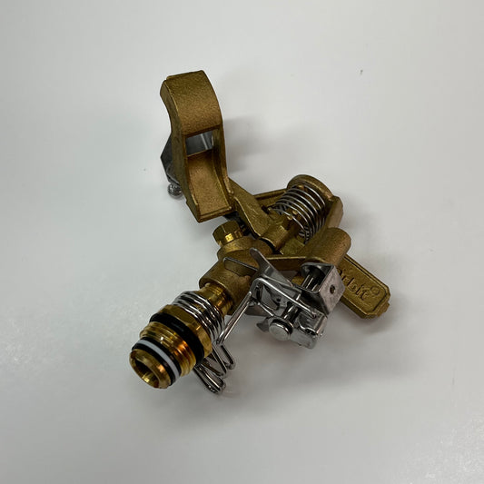 ORBIT Brass Impact Sprinkler On Triod Base 1/2" Sprays Up To 90' Black 58308