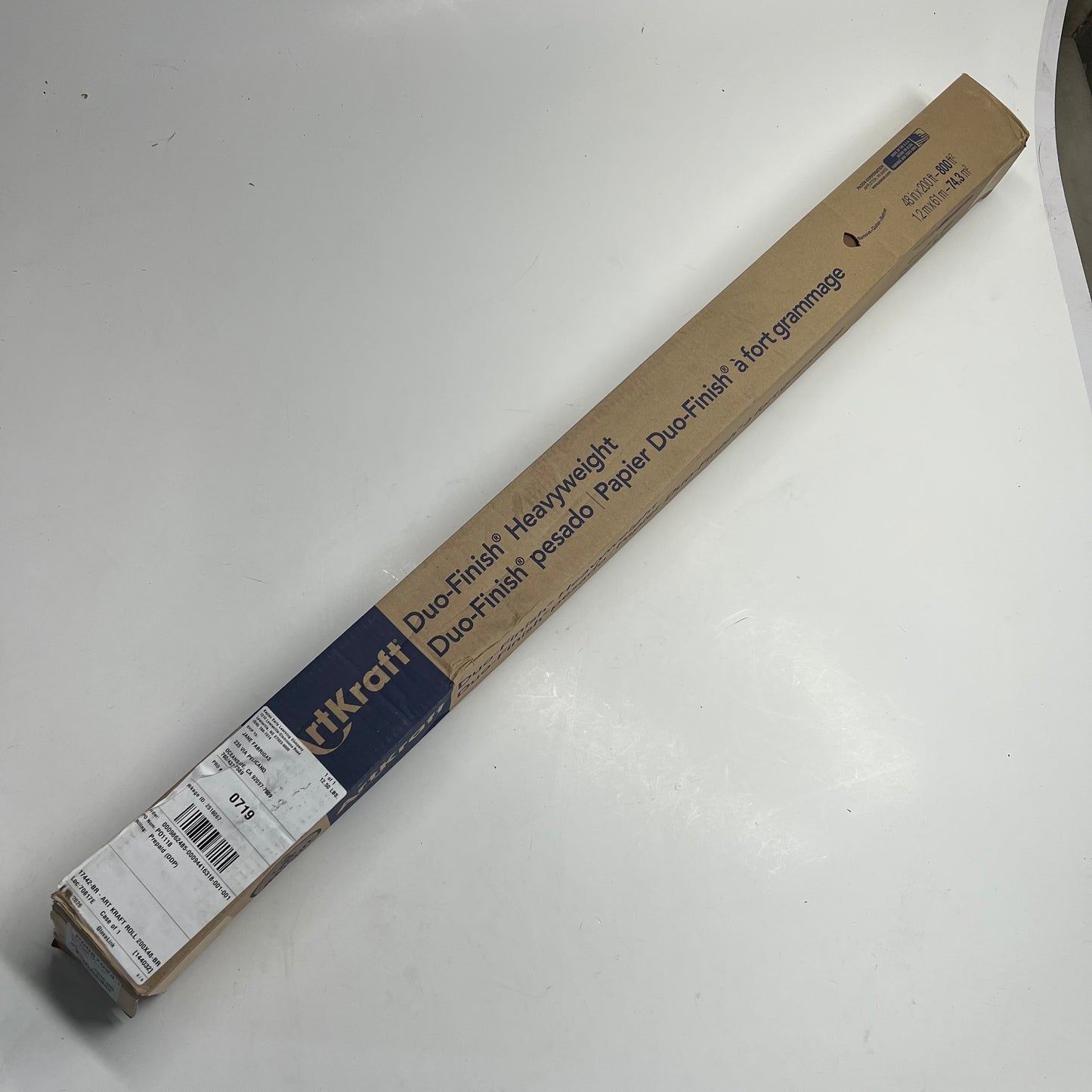 ART KRAFT Duo-finish Paper Rolls Heavy Weight  48"x200' Brown P0067024
